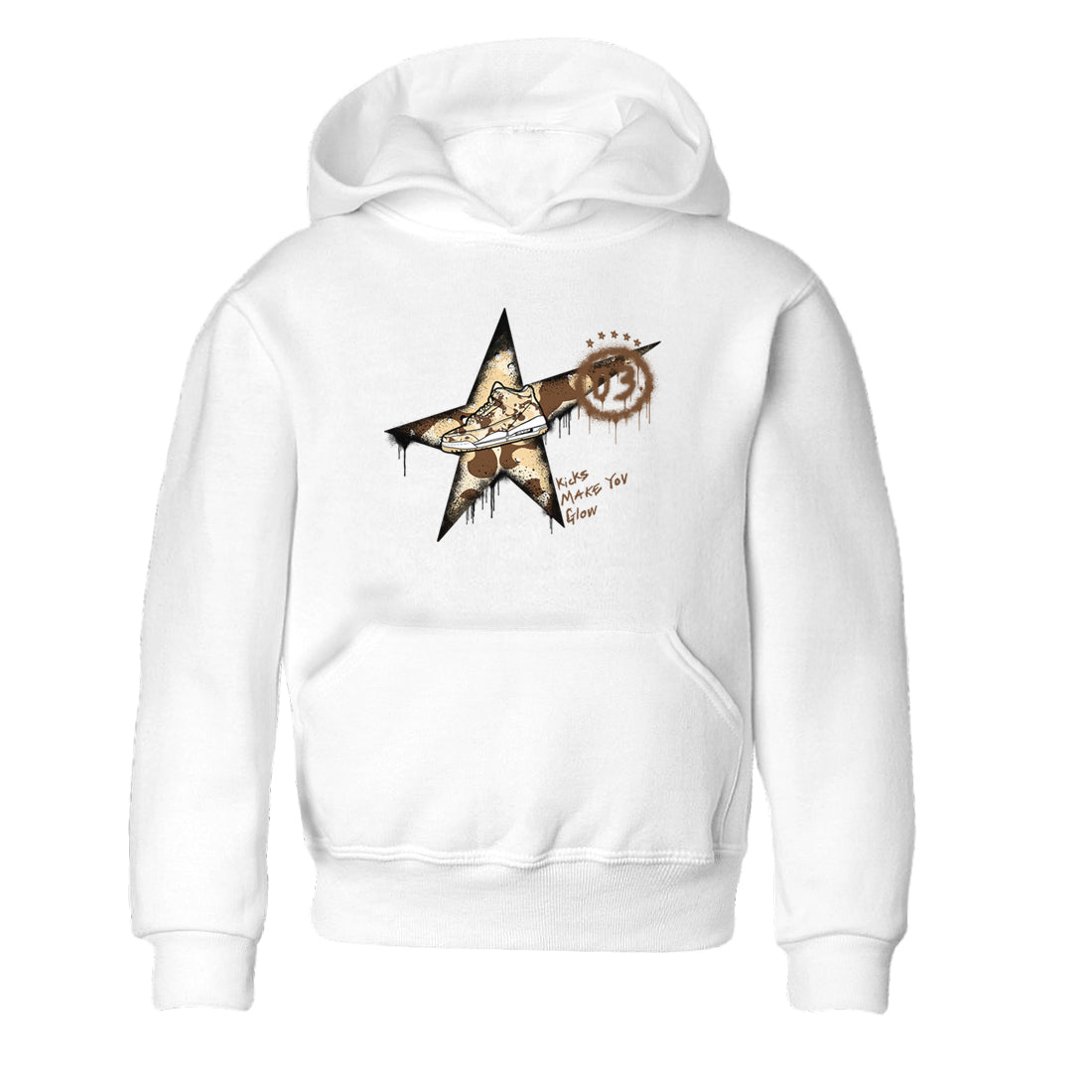 Kicks Make You Glow snkmatch Tees Kids - Air Jordan 3 Desert Camo