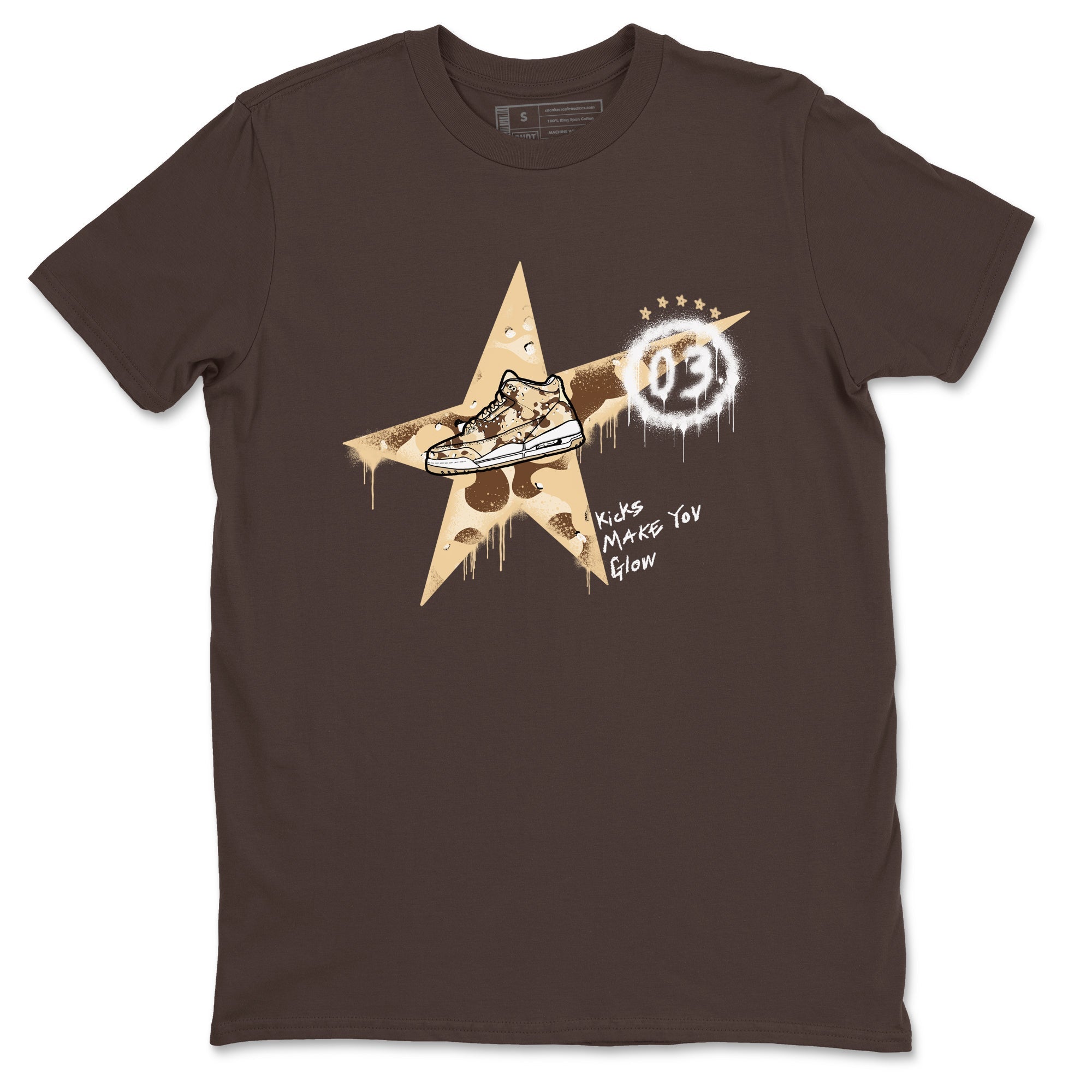 Kicks Make You Glow snkmatch Tees - Air Jordan 3 Desert Camo
