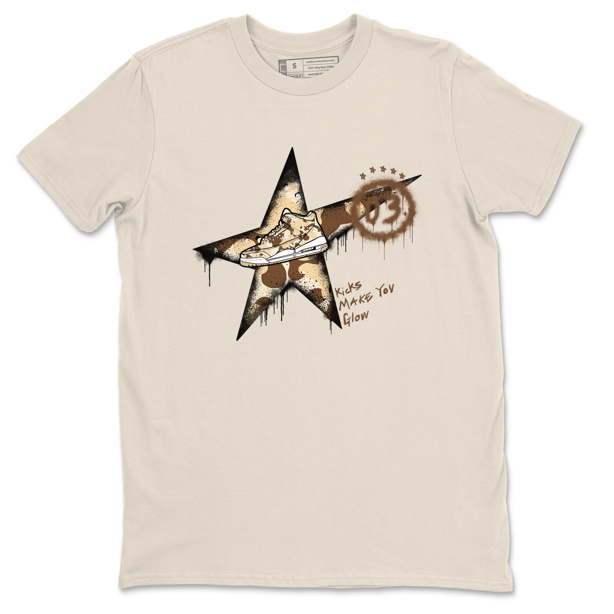 Kicks Make You Glow snkmatch Tees - Air Jordan 3 Desert Camo