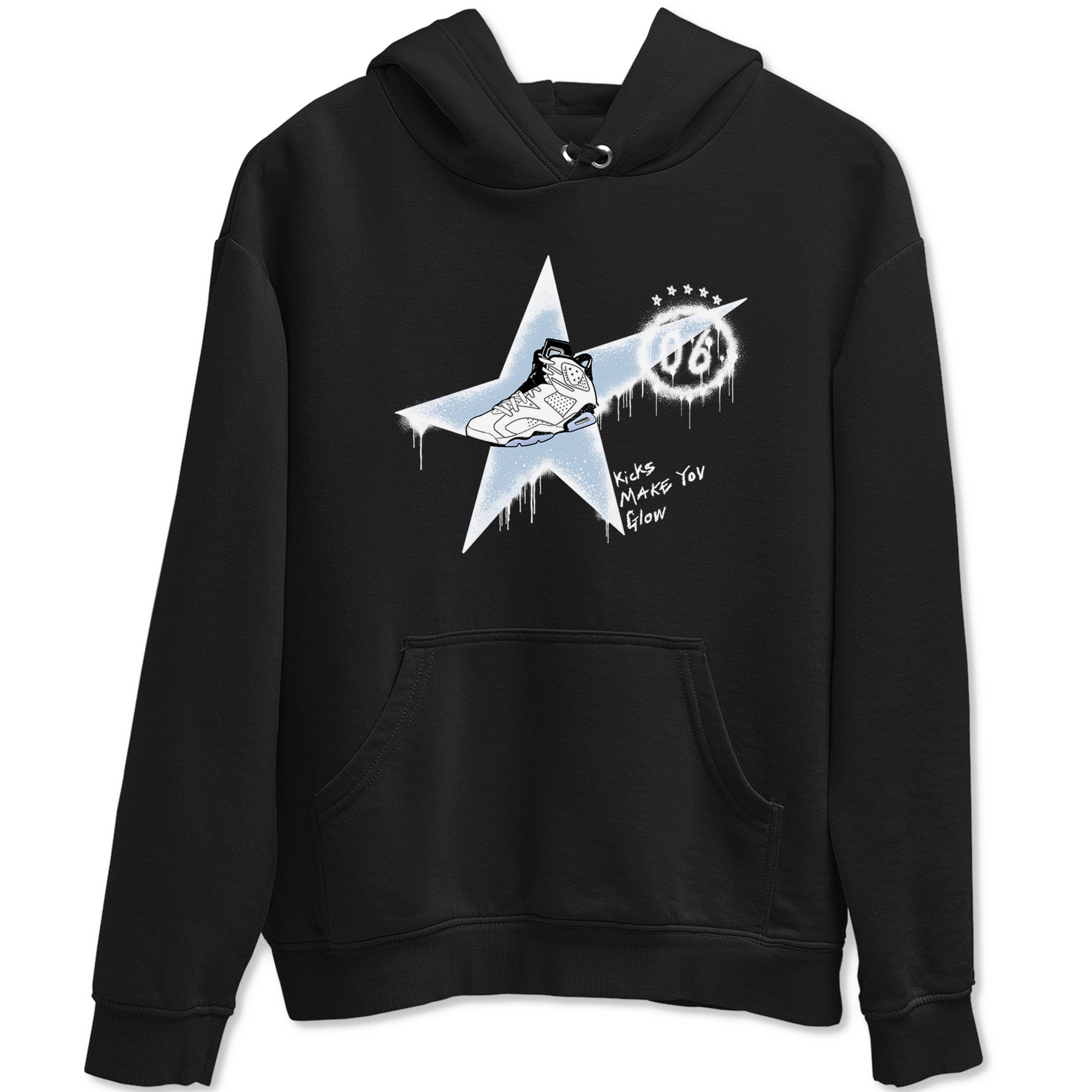 Kicks Make You Glow snkmatch Tees - Air Jordan 6 White Black