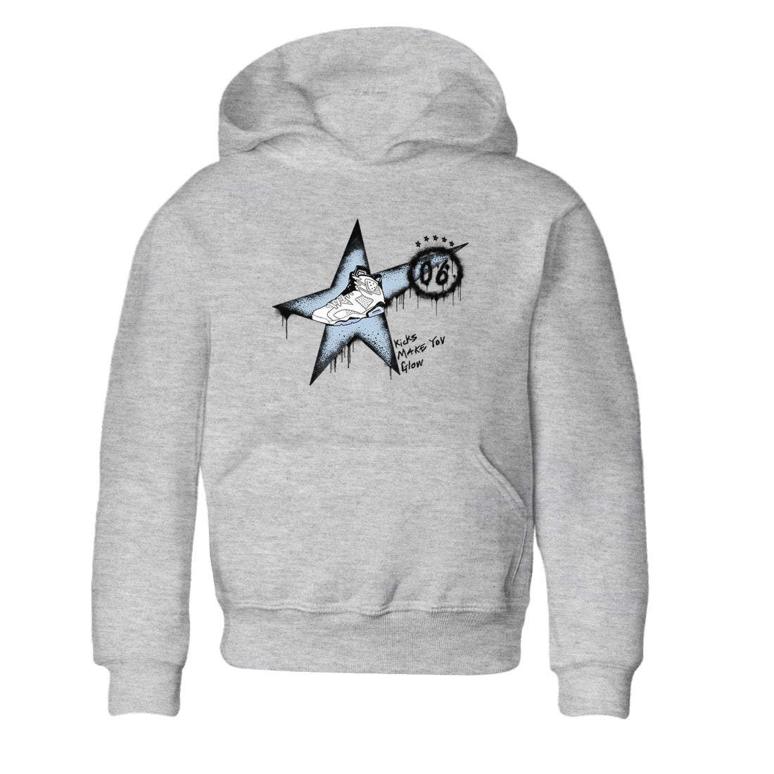 Kicks Make You Glow snkmatch Tees Kids - Air Jordan 6 White Black