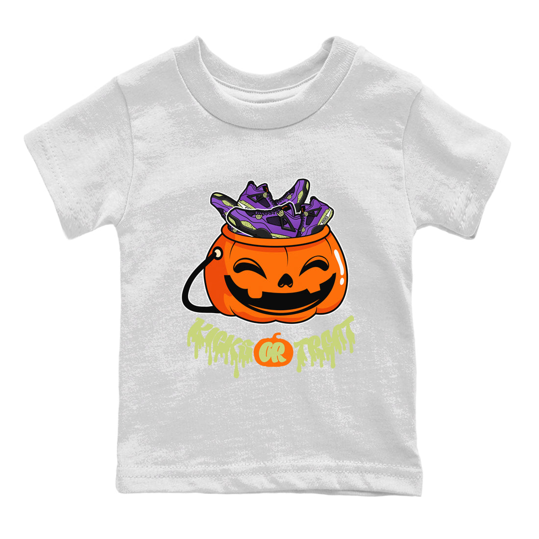 Kicks Or Treat snkmatch Tee Kids - Air Jordan 4 Canyon Purple