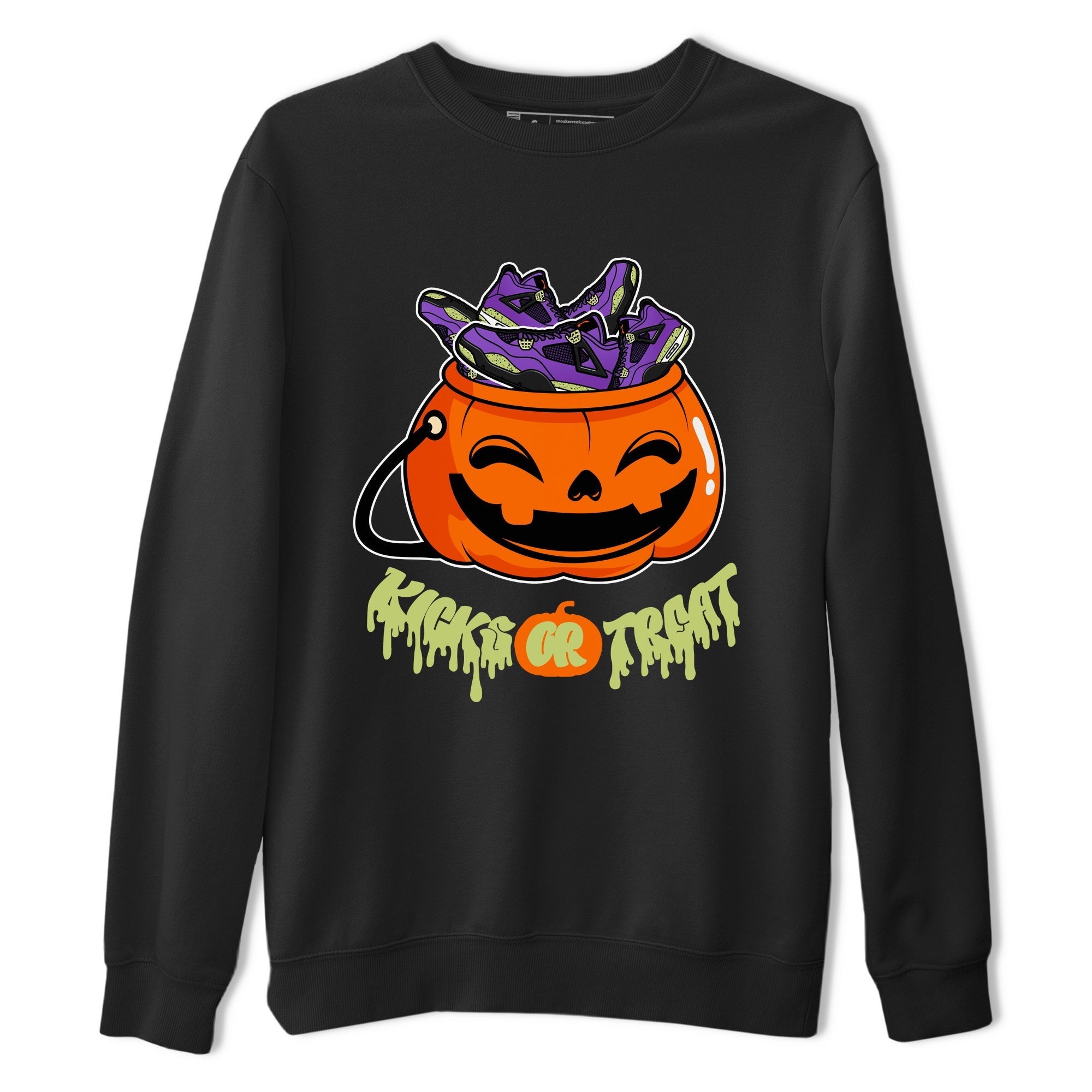 Kicks Or Treat snkmatch Tee - Air Jordan 4 Canyon Purple