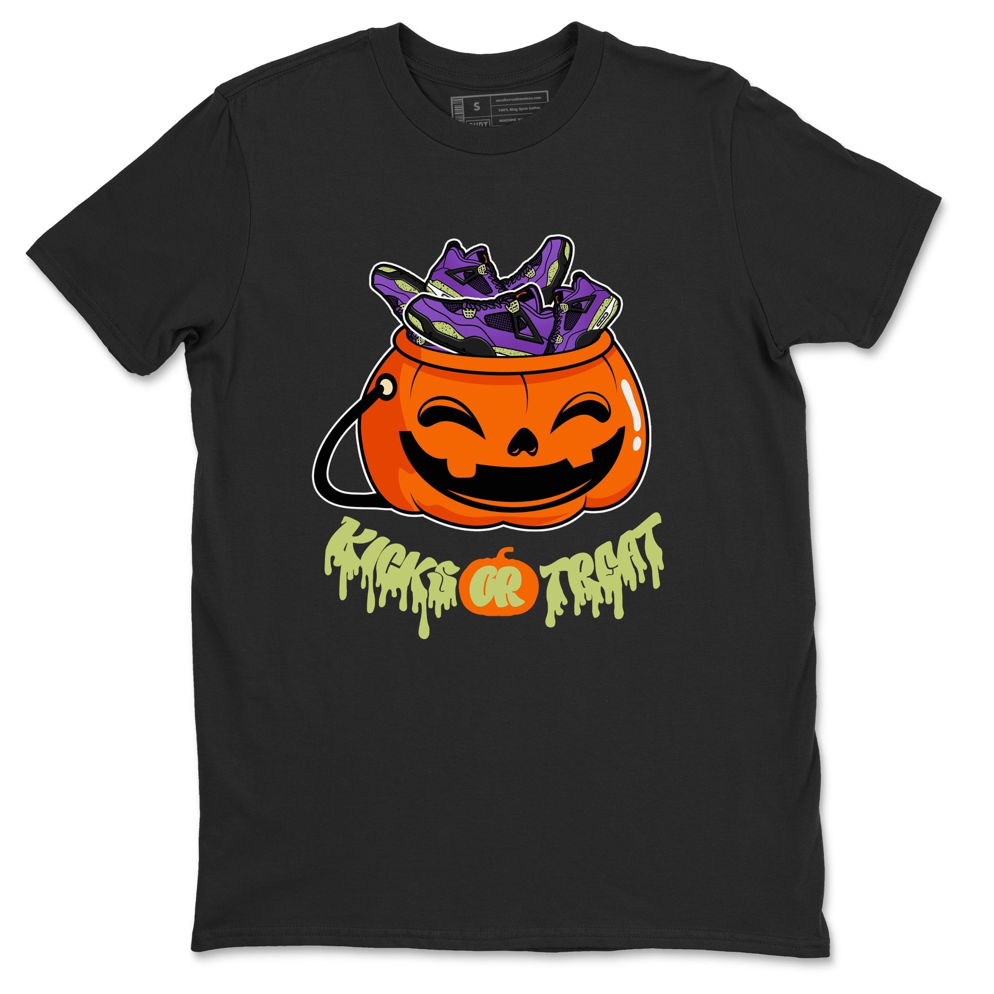 Kicks Or Treat snkmatch Tee - Air Jordan 4 Canyon Purple
