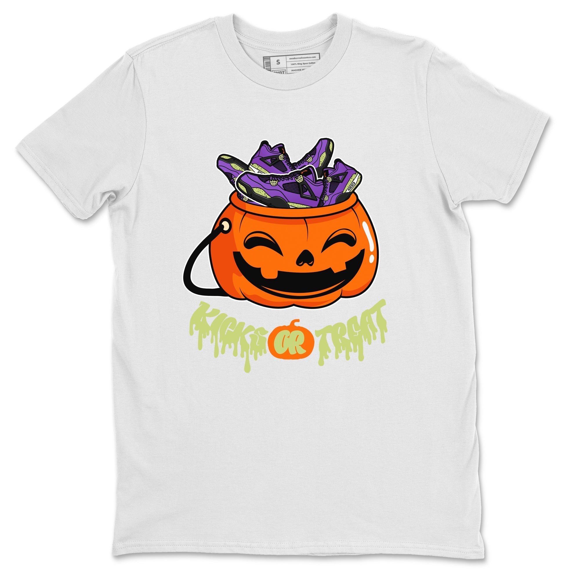 Kicks Or Treat snkmatch Tee - Air Jordan 4 Canyon Purple