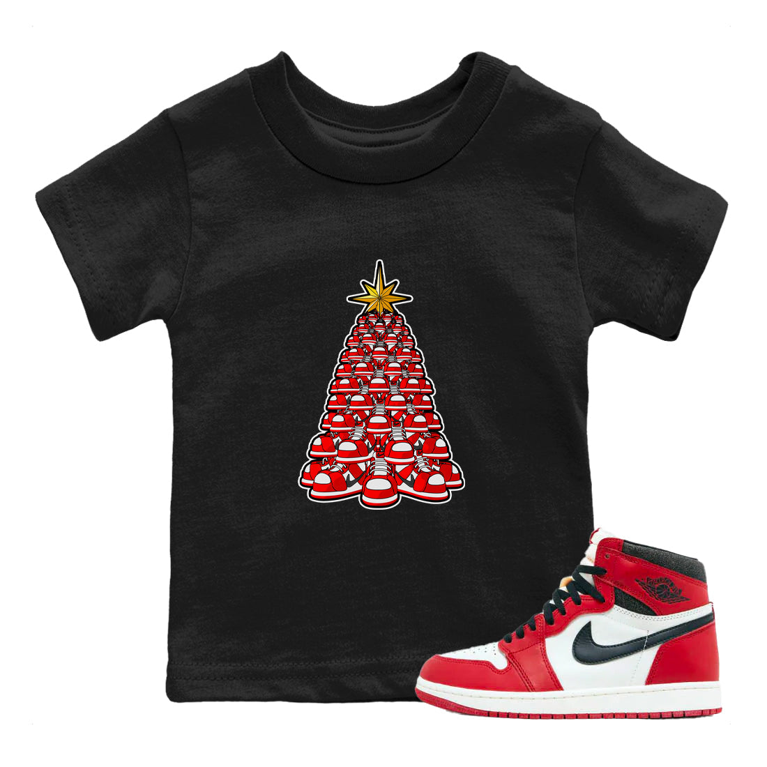 Kicksmas Tree snkmatch Tee Kids - Air Jordan 1 Chicago