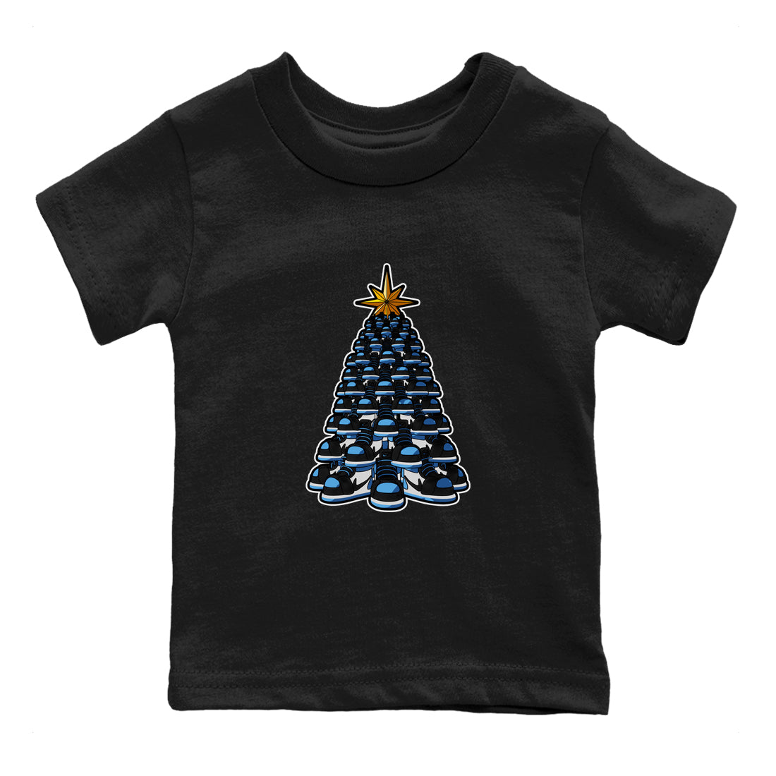 Kicksmas Tree snkmatch Tee Kids - Air Jordan 1 UNC Toe