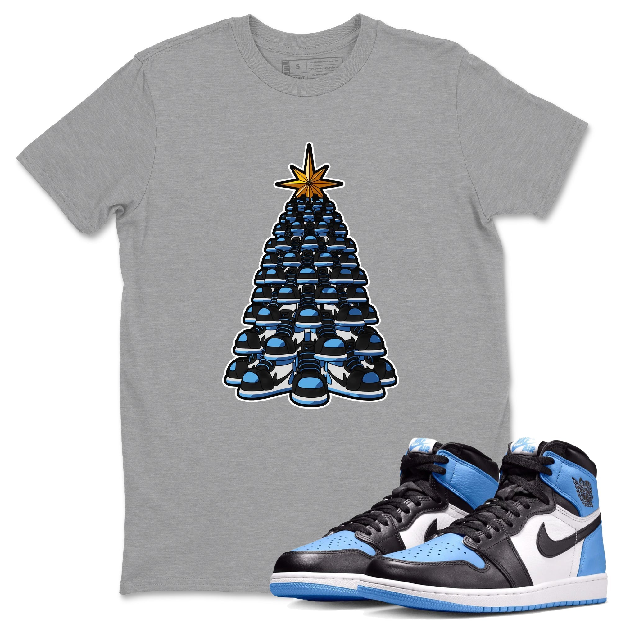 Kicksmas Tree snkmatch Tee - Air Jordan 1 UNC Toe