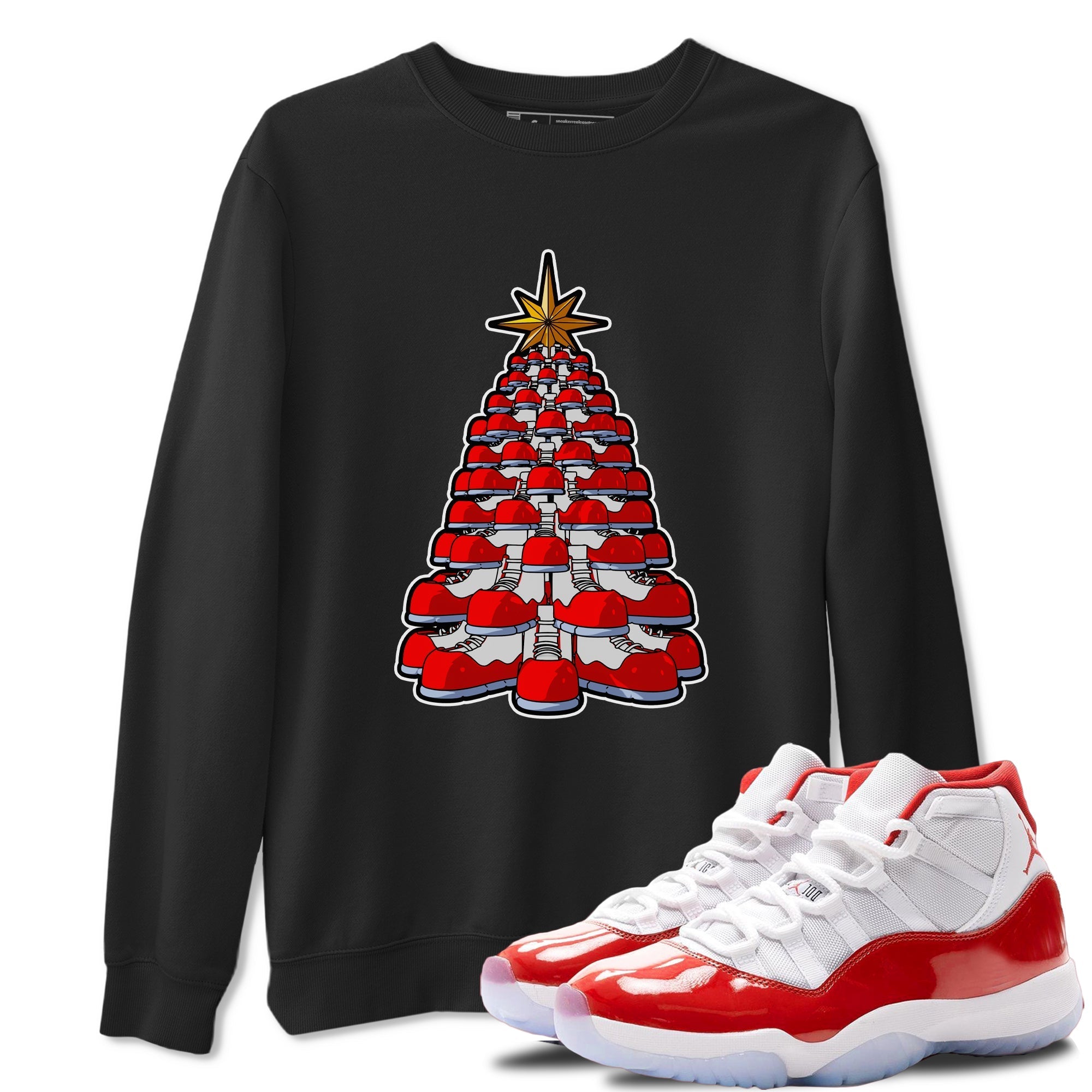 Kicksmas Tree snkmatch Tee - Air Jordan 11 Cherry