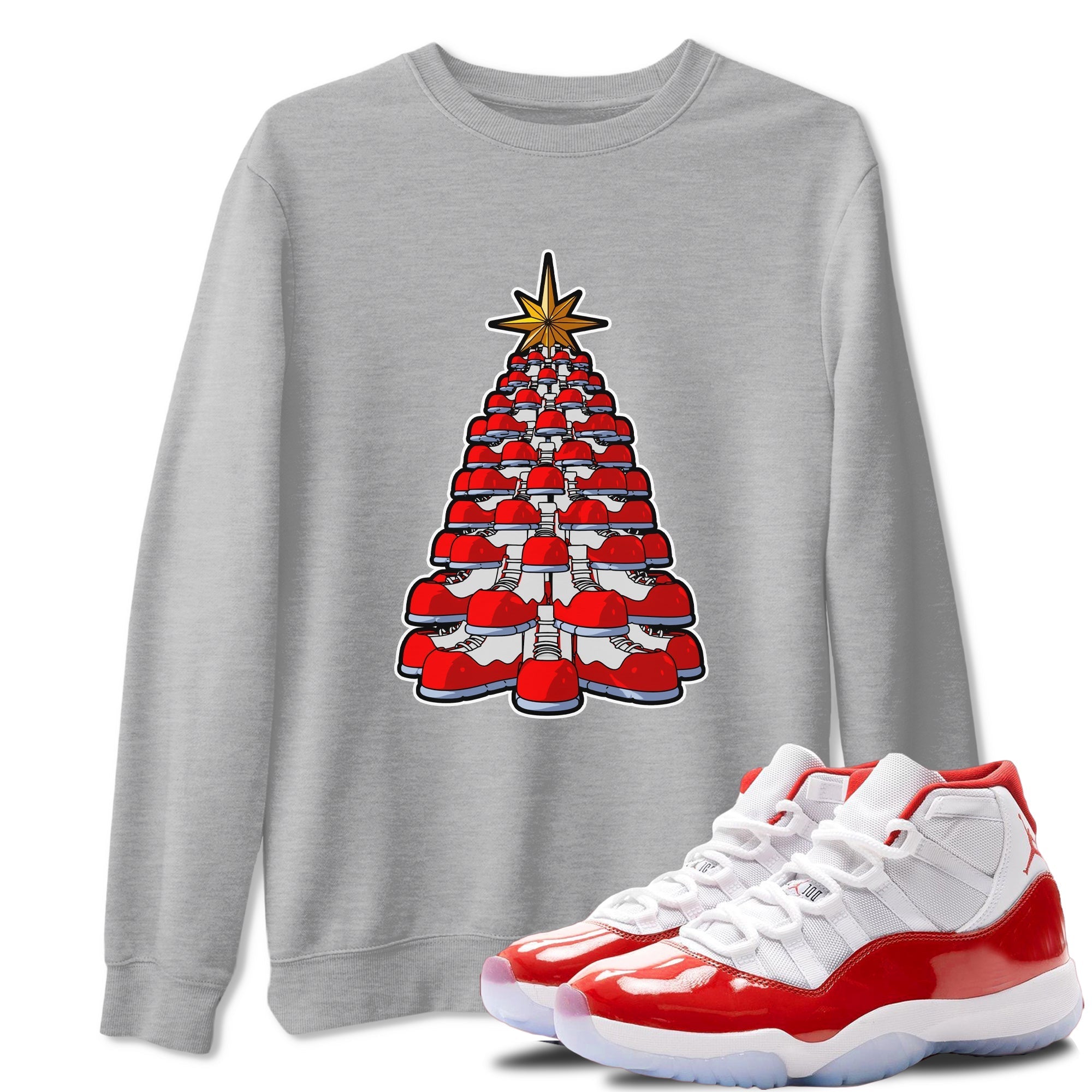 Kicksmas Tree snkmatch Tee - Air Jordan 11 Cherry