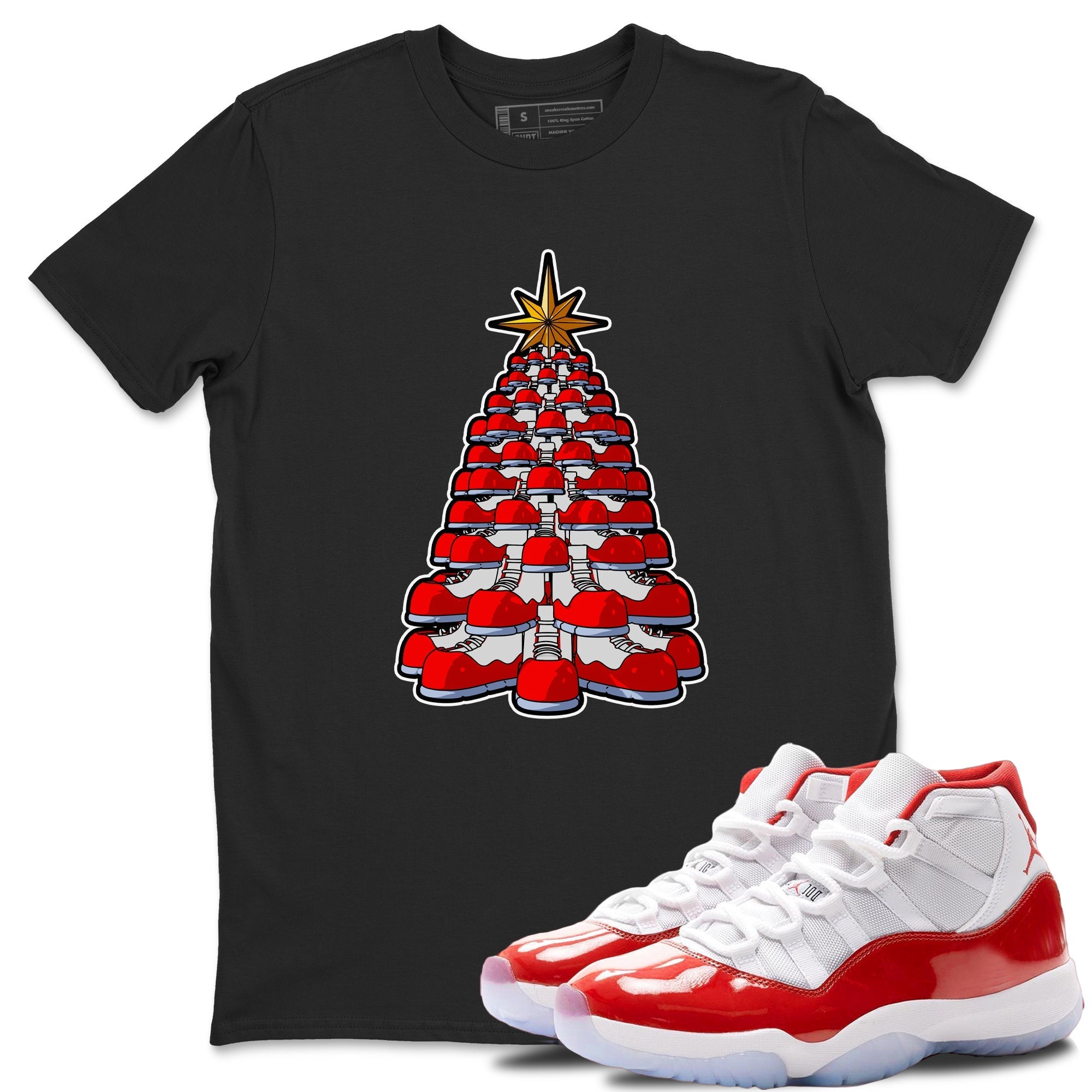 Kicksmas Tree snkmatch Tee - Air Jordan 11 Cherry