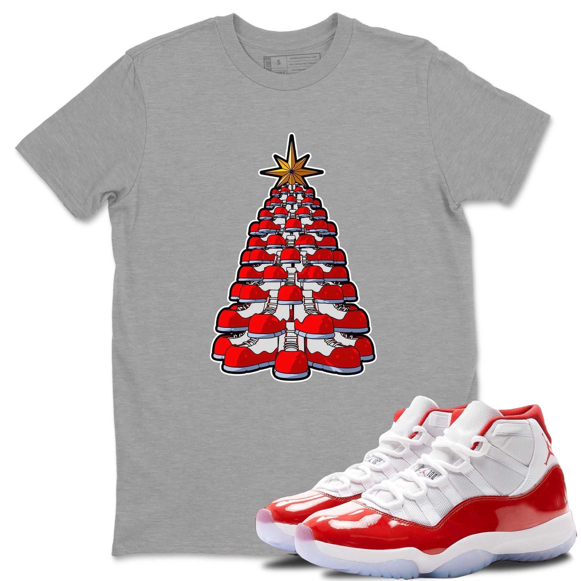 Kicksmas Tree snkmatch Tee - Air Jordan 11 Cherry