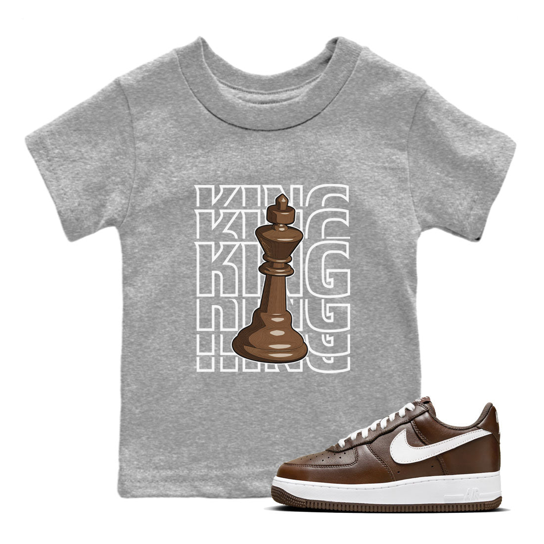 King snkmatch Tee Kids - Air Force 1 Chocolate