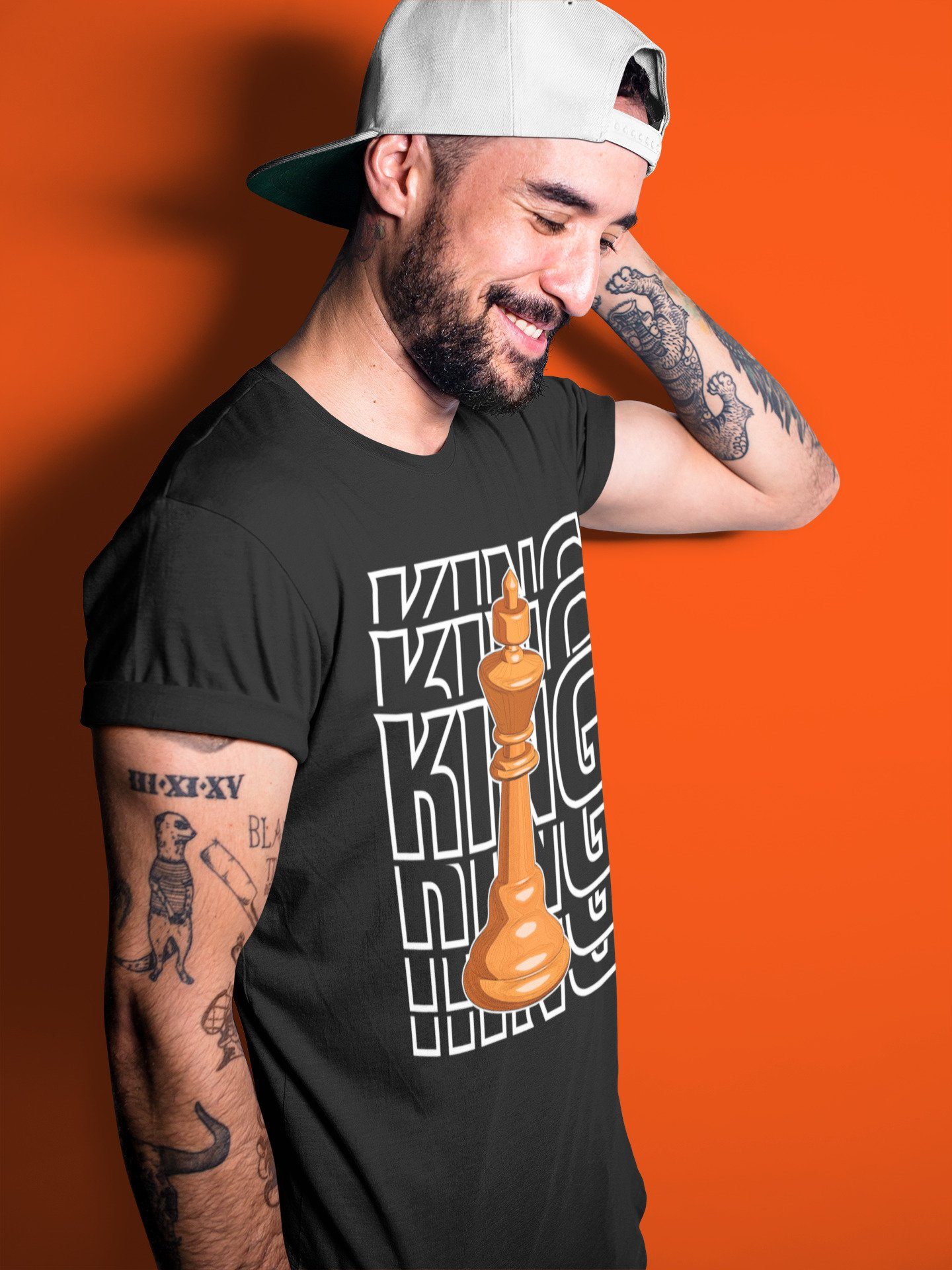 King Unisex Tops - Air Jordan 1 Electro Orange