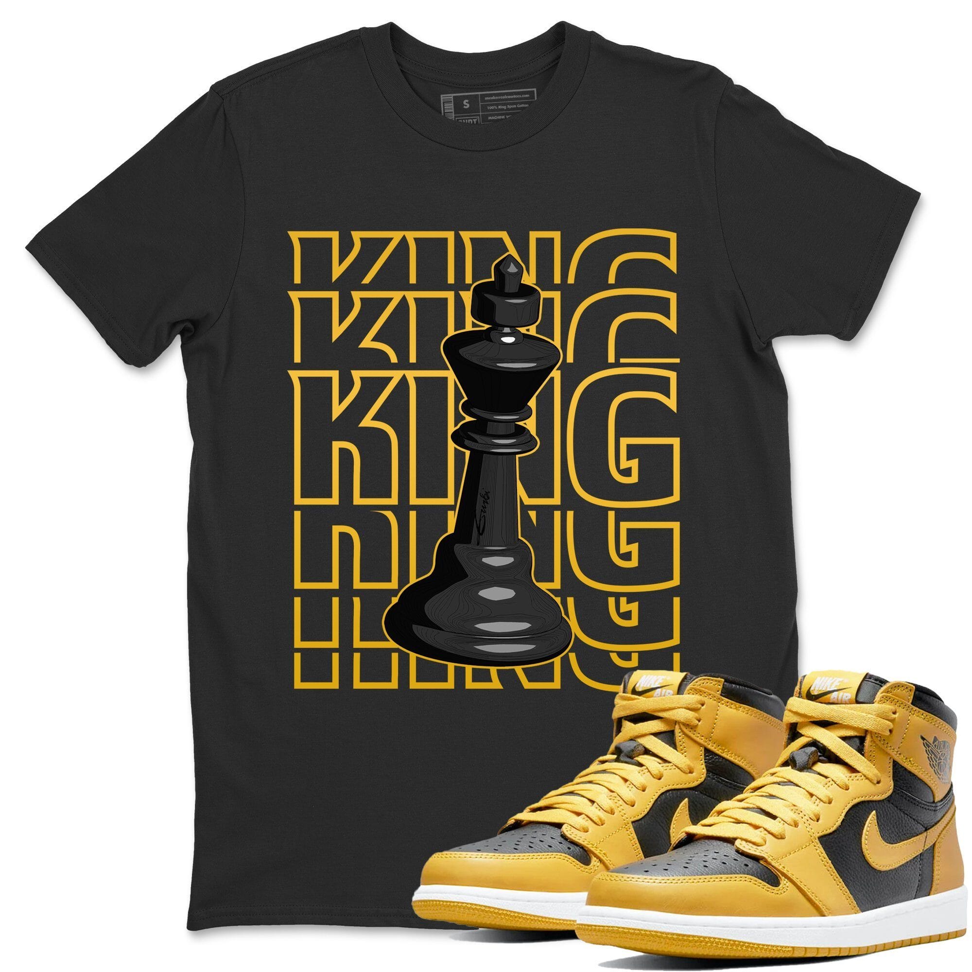 King Unisex Tops - Air Jordan 1 Pollen