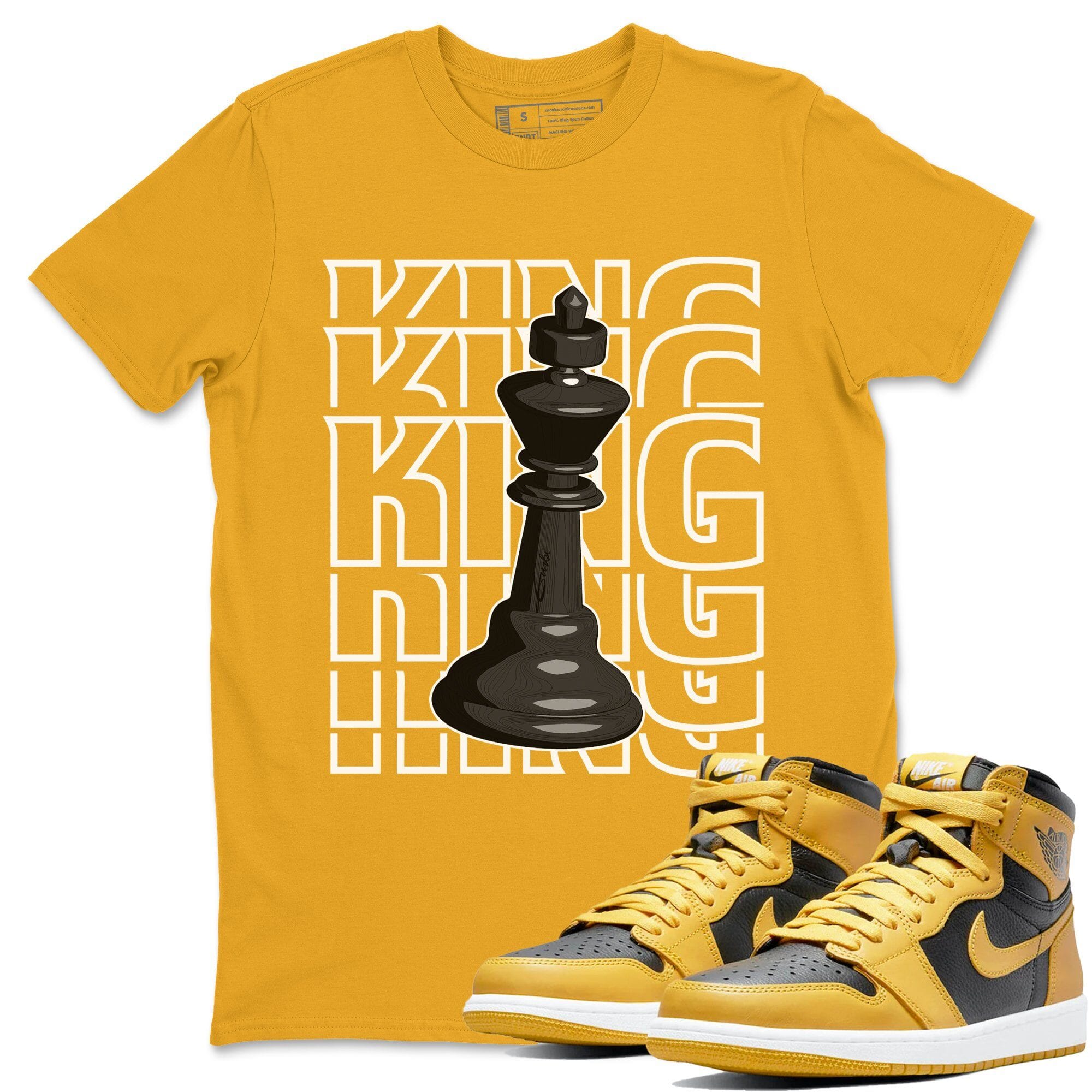 King Unisex Tops - Air Jordan 1 Pollen