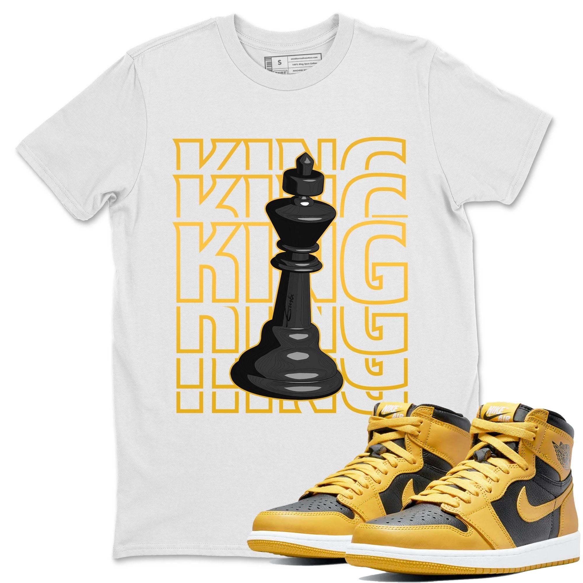 King Unisex Tops - Air Jordan 1 Pollen