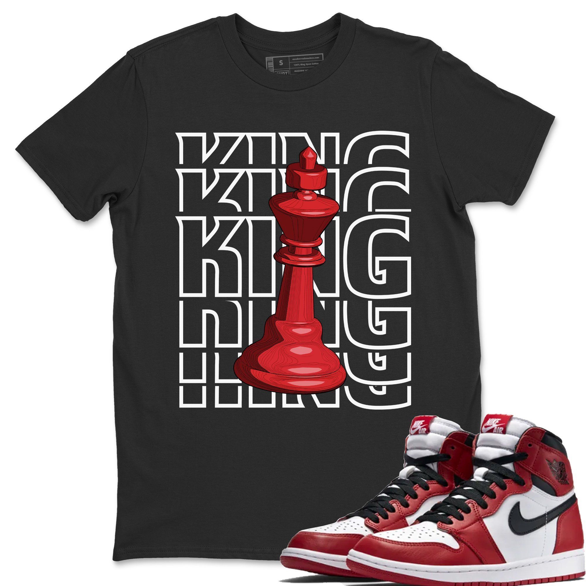 King Unisex Tops - Air Jordan 1 Varsity Red