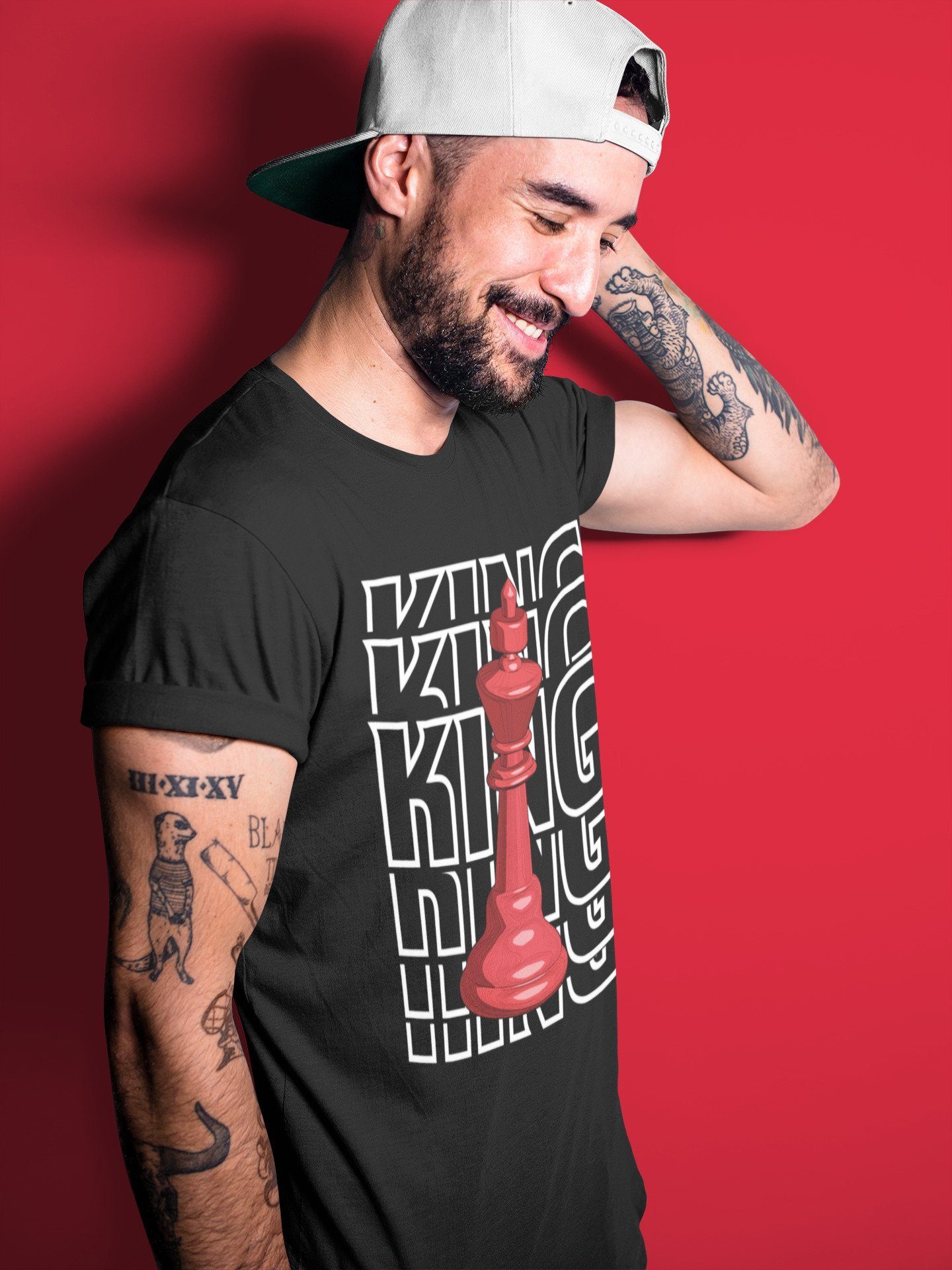 King Unisex Tops - Air Jordan 1 Varsity Red