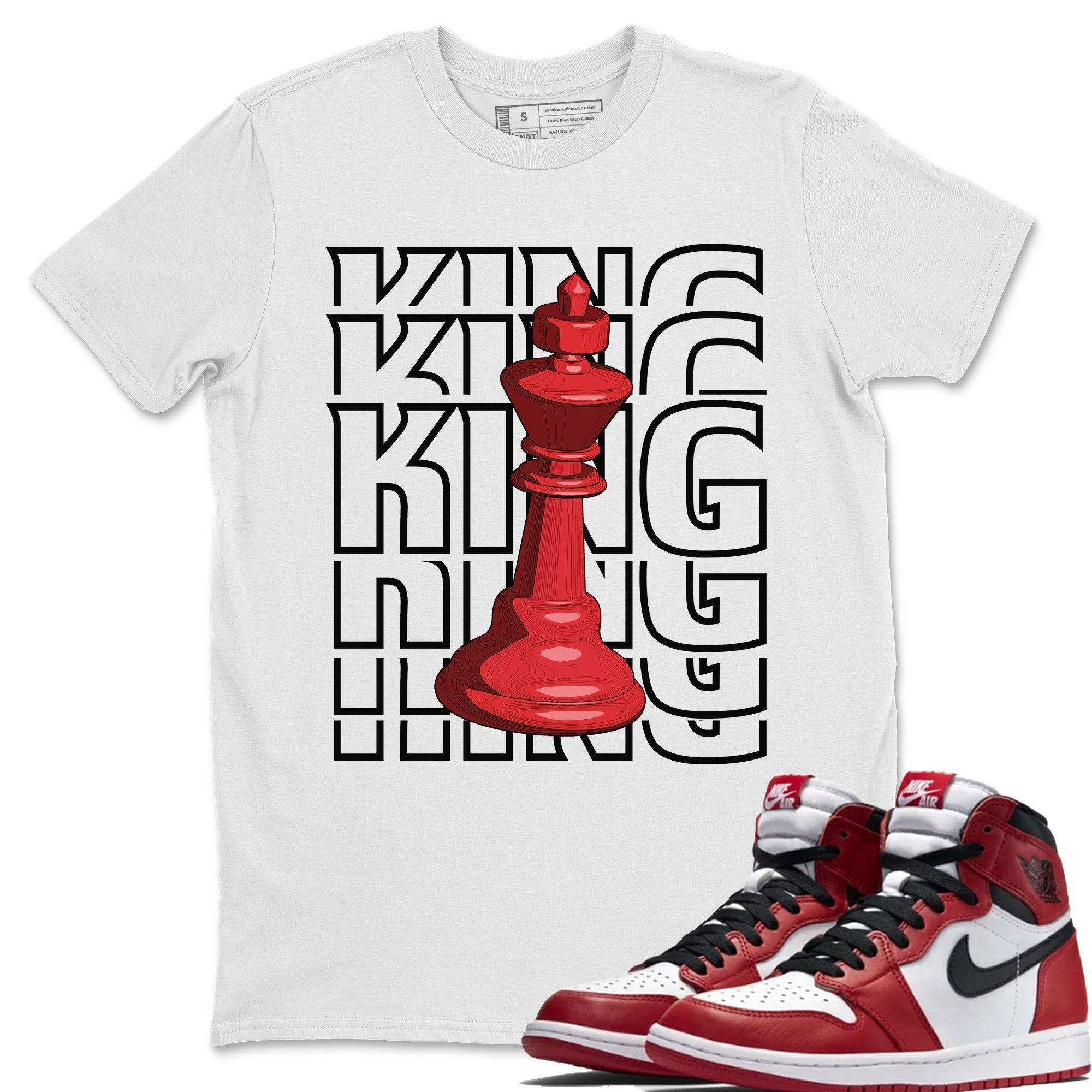 King Unisex Tops - Air Jordan 1 Varsity Red