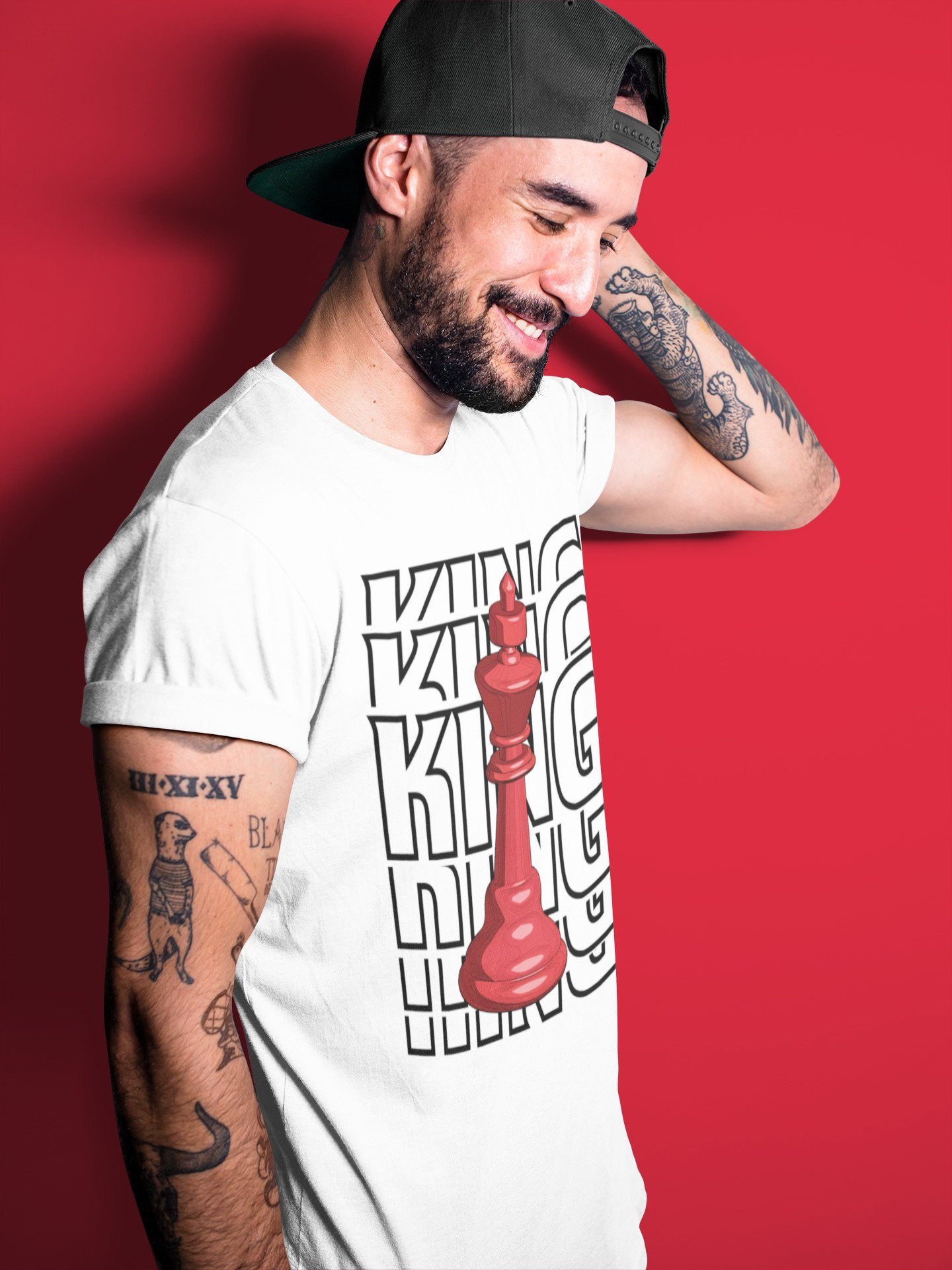 King Unisex Tops - Air Jordan 1 Varsity Red