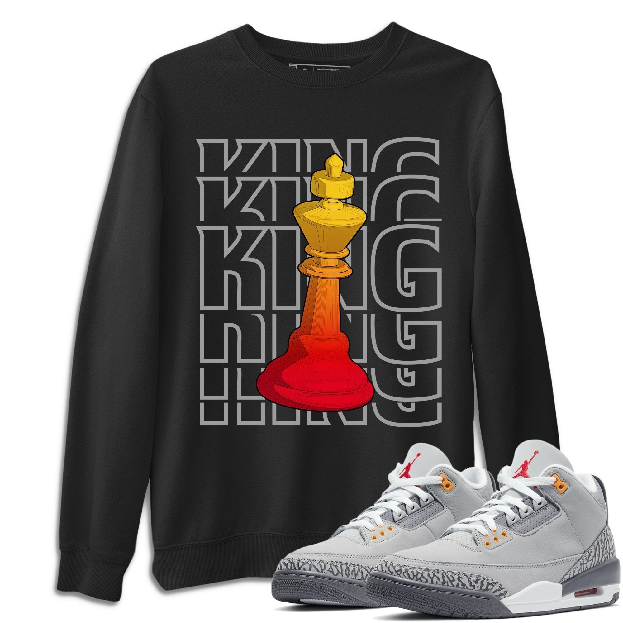 King Unisex Tops - Air Jordan 3 Cool Grey