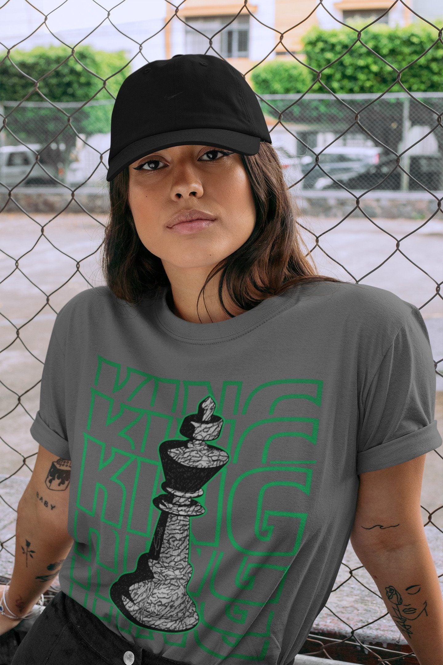 King Unisex Tops - Air Jordan 3 Pine Green