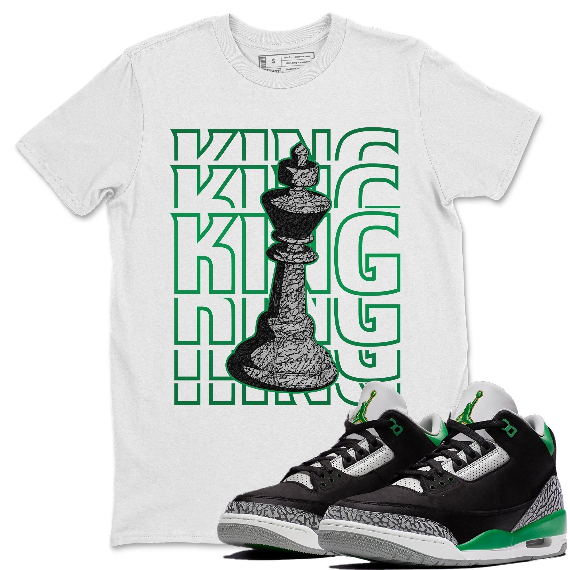 King Unisex Tops - Air Jordan 3 Pine Green