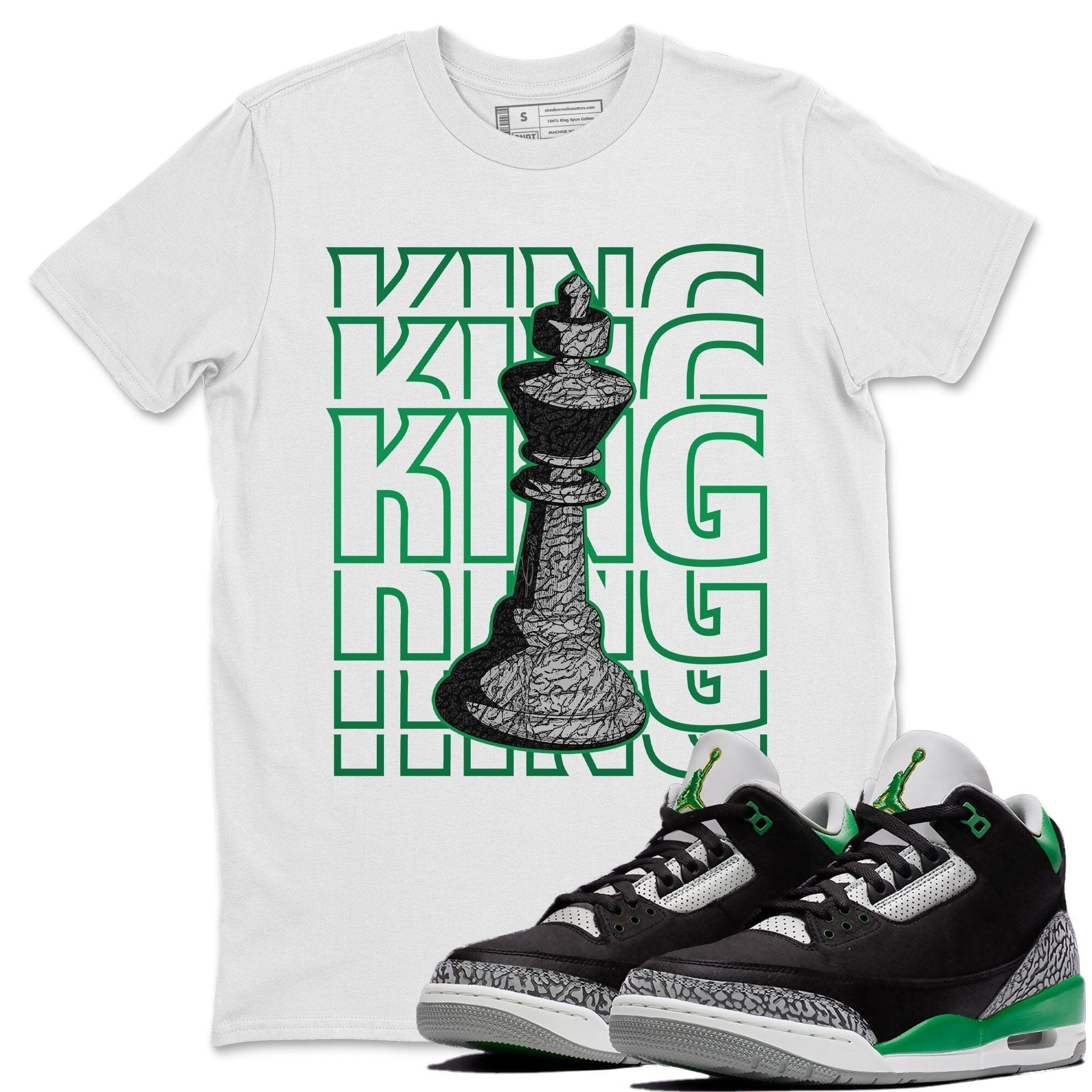 King Unisex Tops - Air Jordan 3 Pine Green