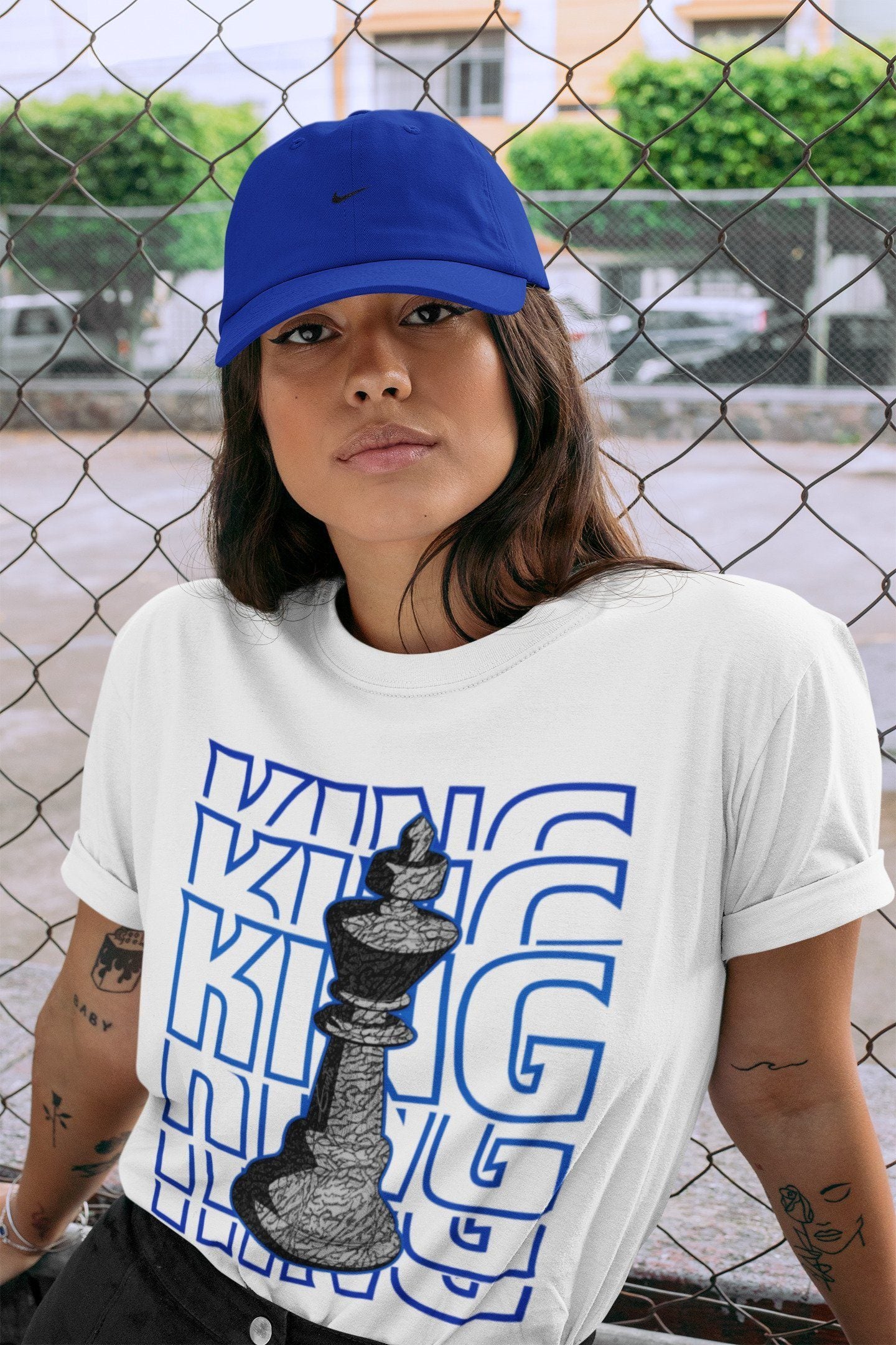 King Unisex Tops - Air Jordan 3 Racer Blue