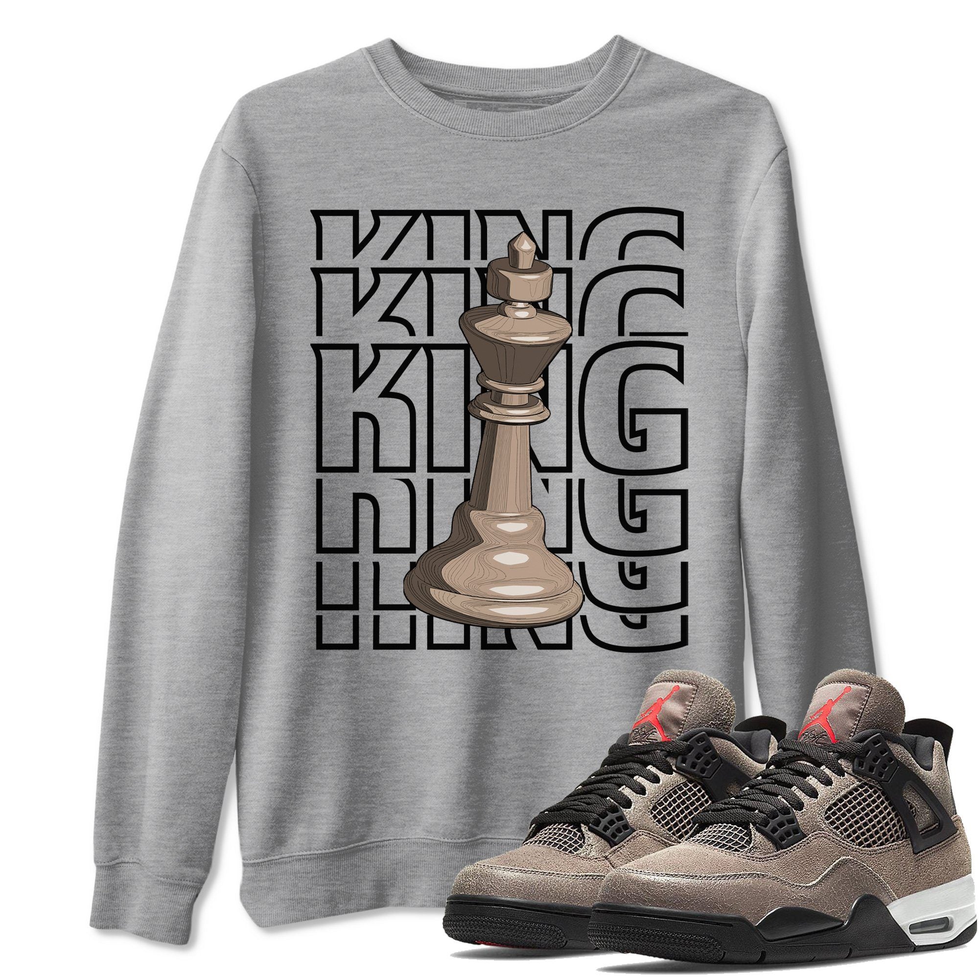 King Unisex Tops - Air Jordan 4 Taupe Haze