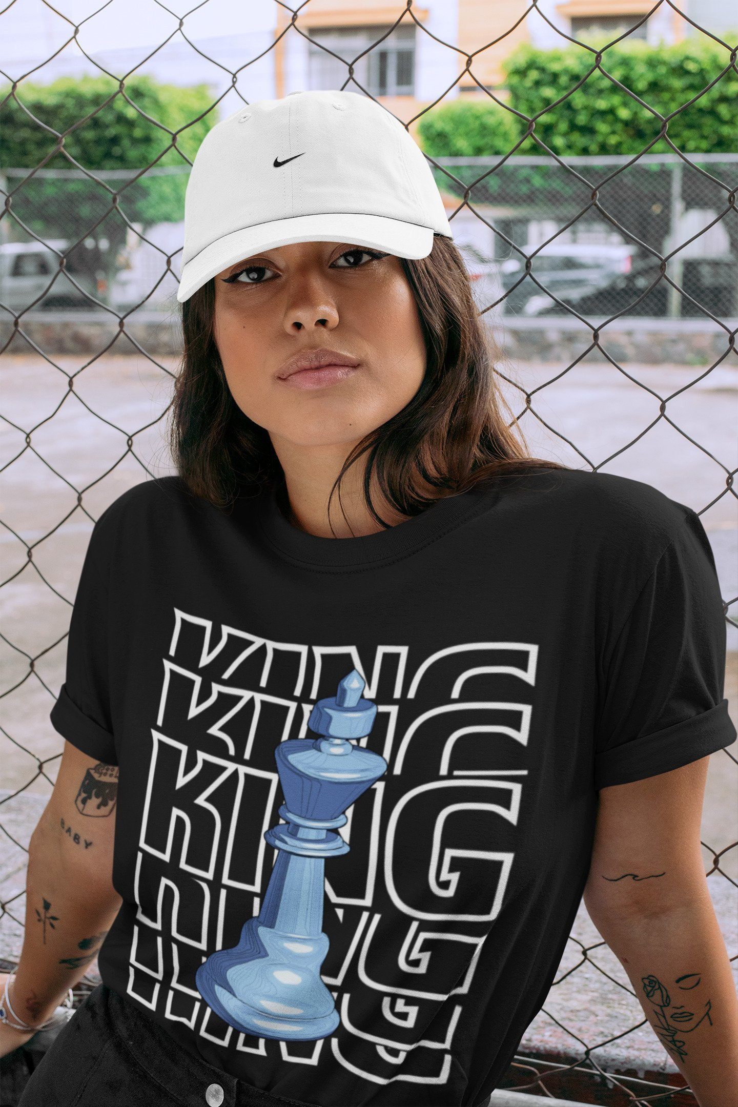 King Unisex Tops - Air Jordan 1 University Blue
