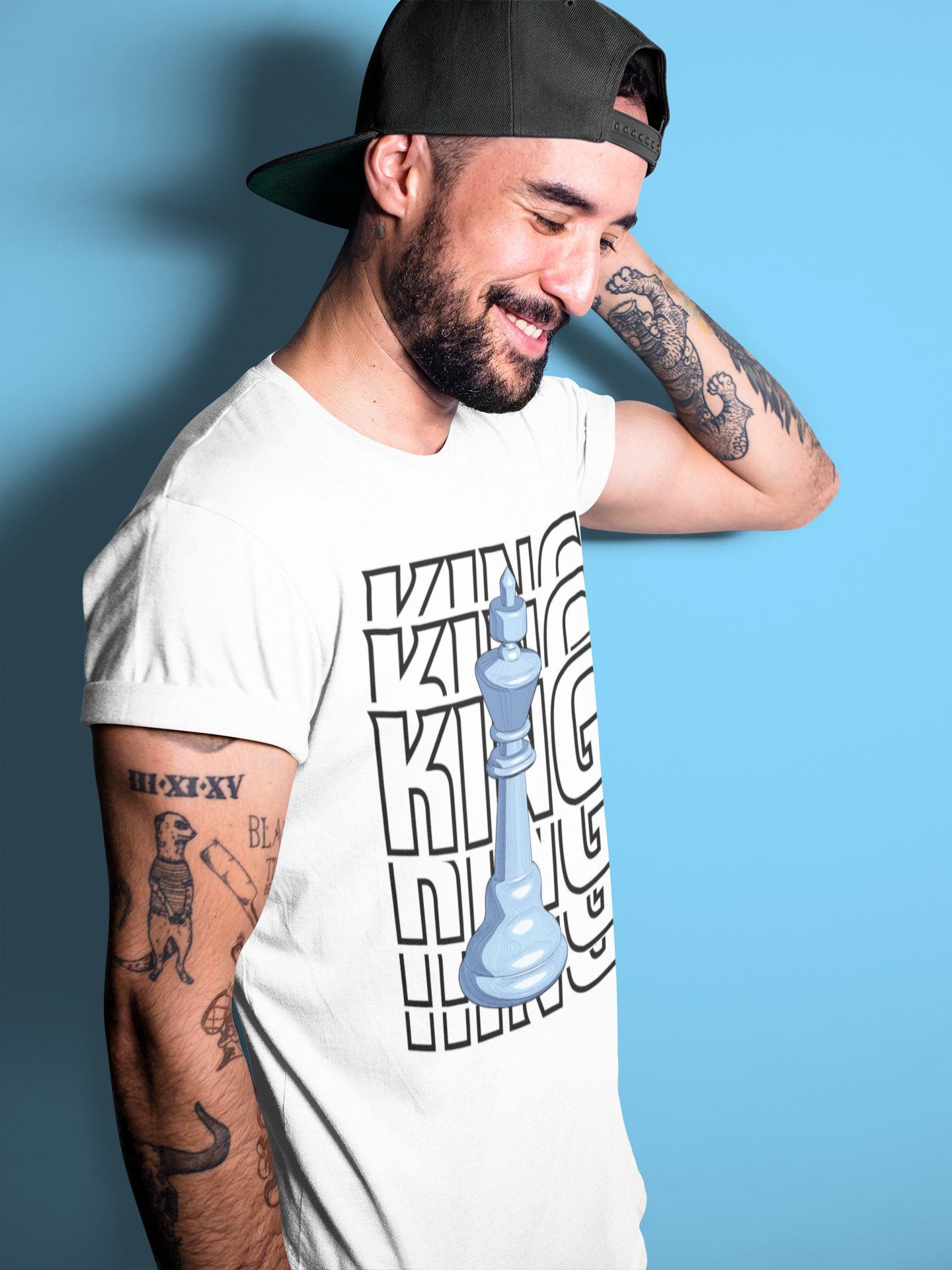King Unisex Tops - Air Jordan 1 University Blue