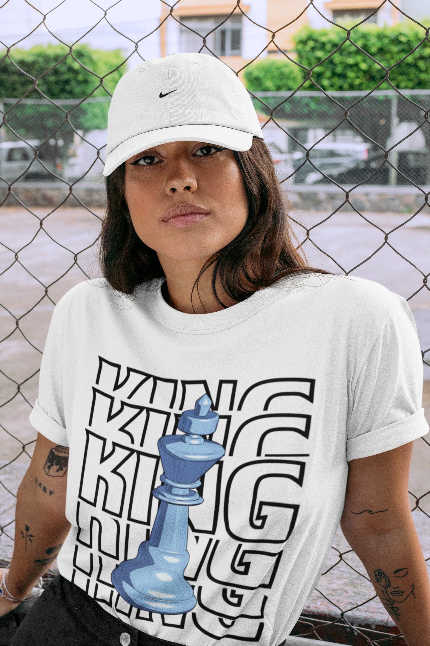 King Unisex Tops - Air Jordan 1 University Blue