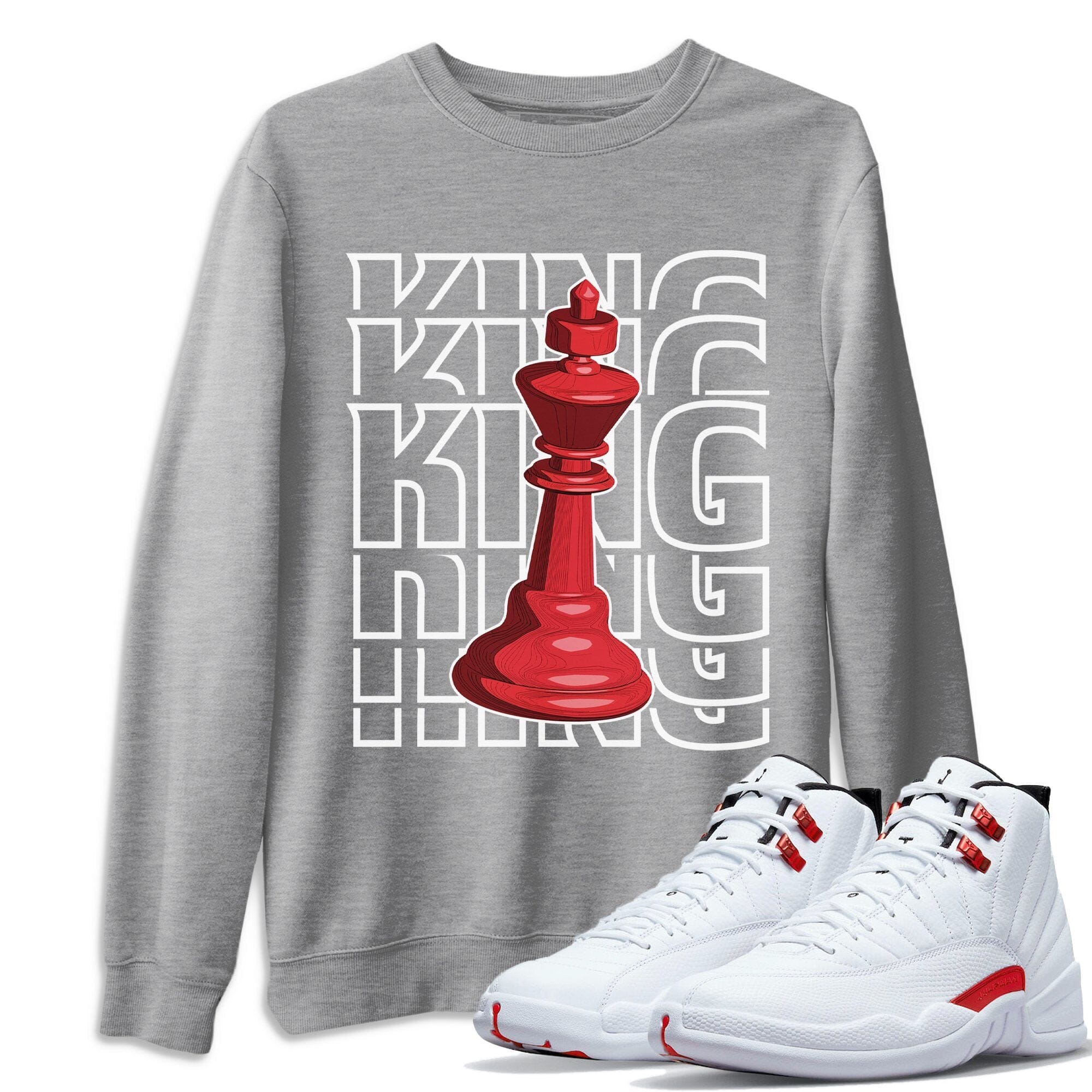 King Unisex Tops - Air Jordan 12 Twist