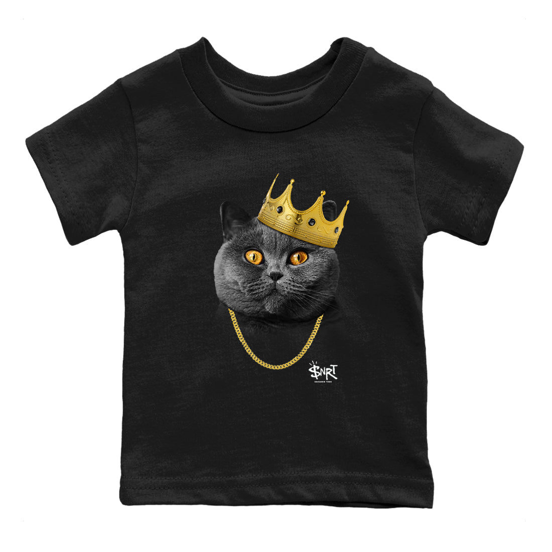 King Black Cat snkmatch Tees Kids - Air Jordan 4 Black Cat