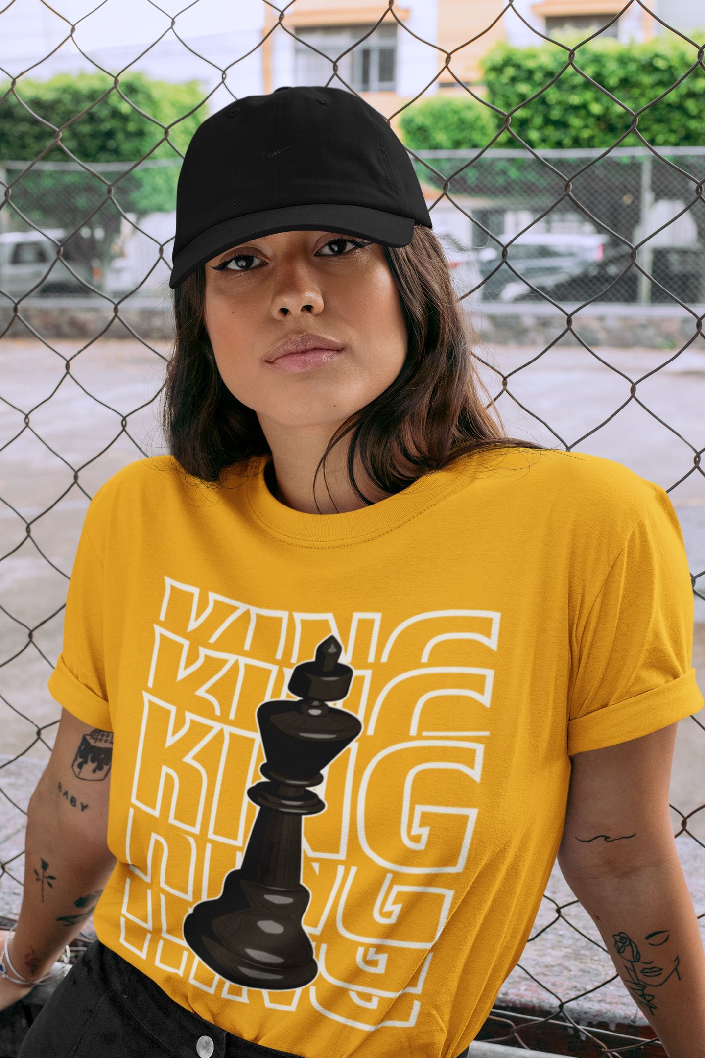 King Unisex Tops - Dunk Championship Goldenrod