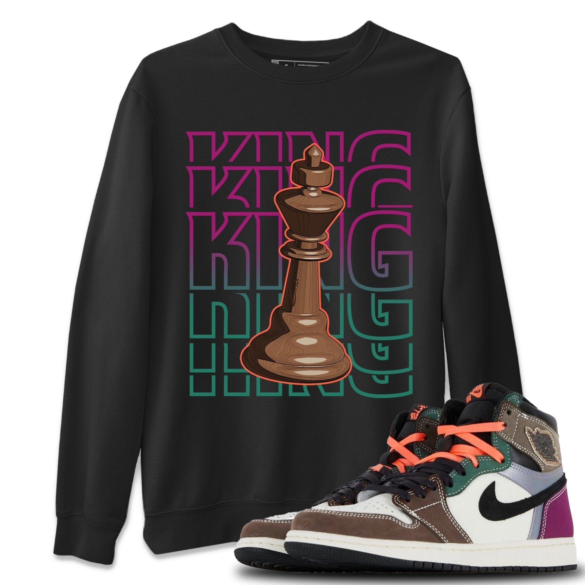 King Unisex Tops - Air Jordan 1 Hand Crafted