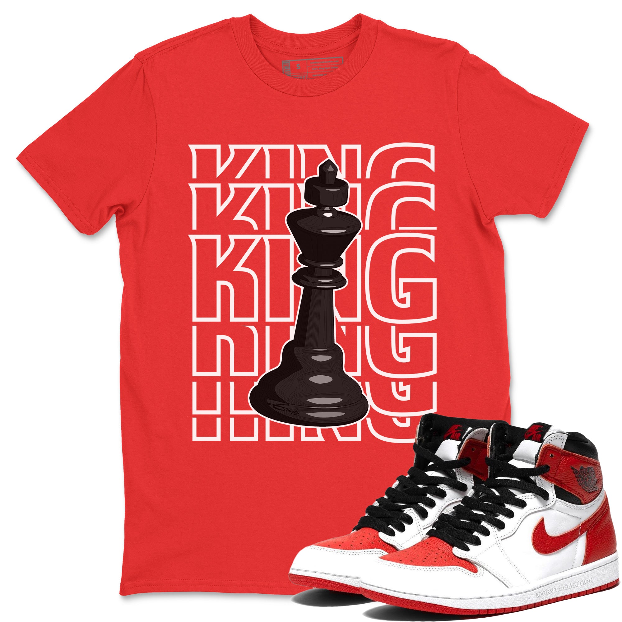 King Unisex Tops - Air Jordan 1 Heritage