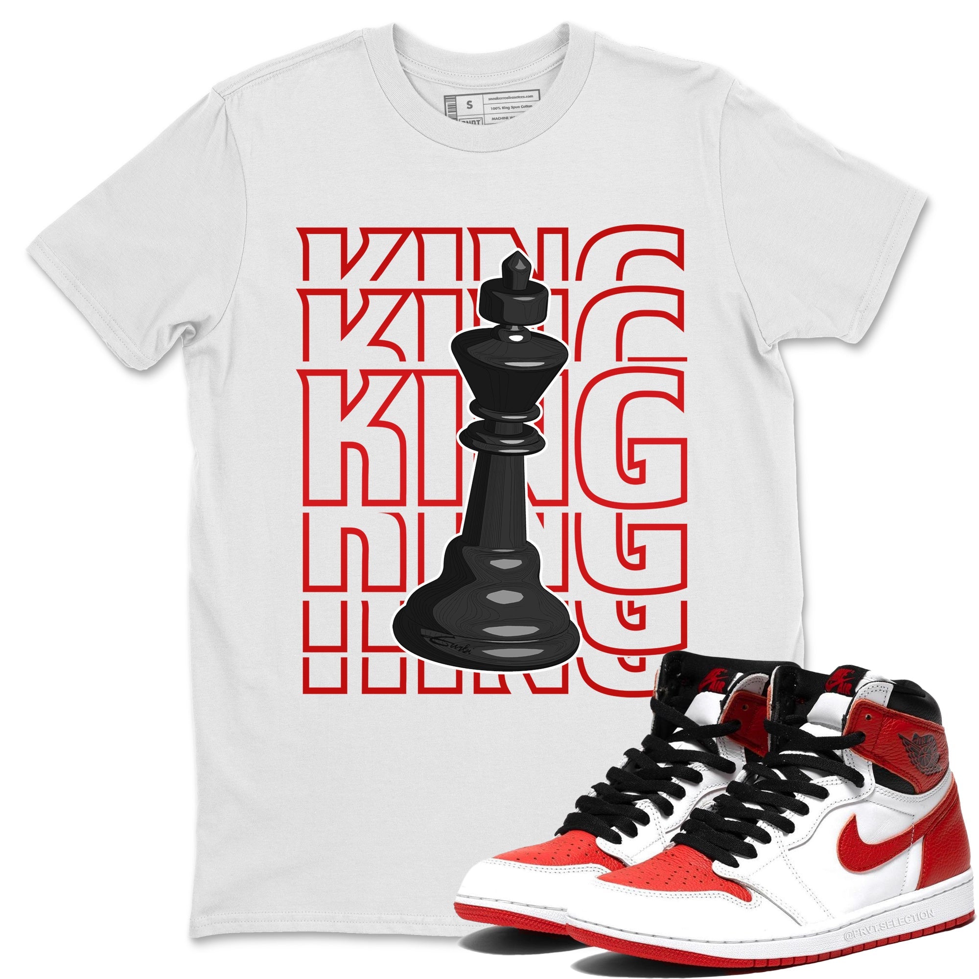 King Unisex Tops - Air Jordan 1 Heritage