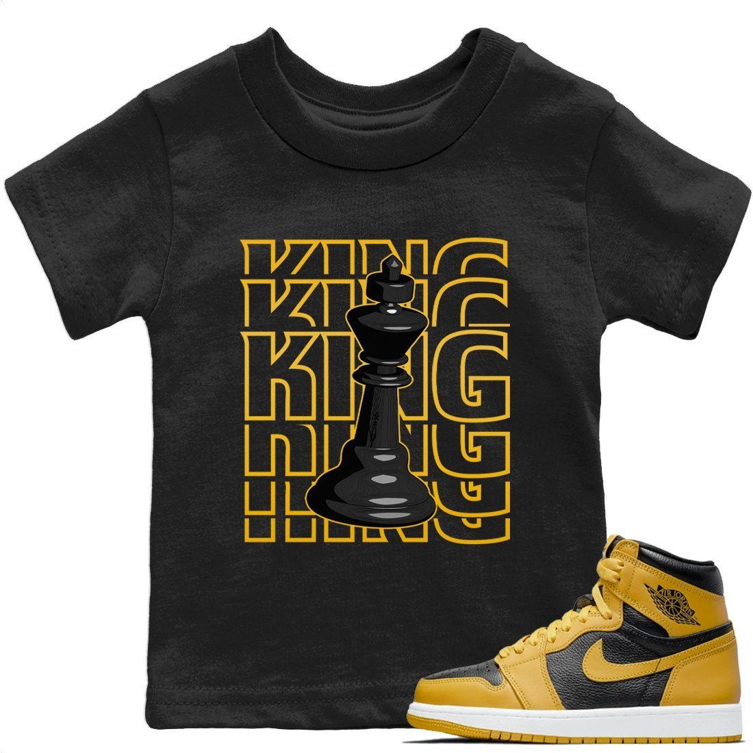 King Kids Tops - Air Jordan 1 Pollen