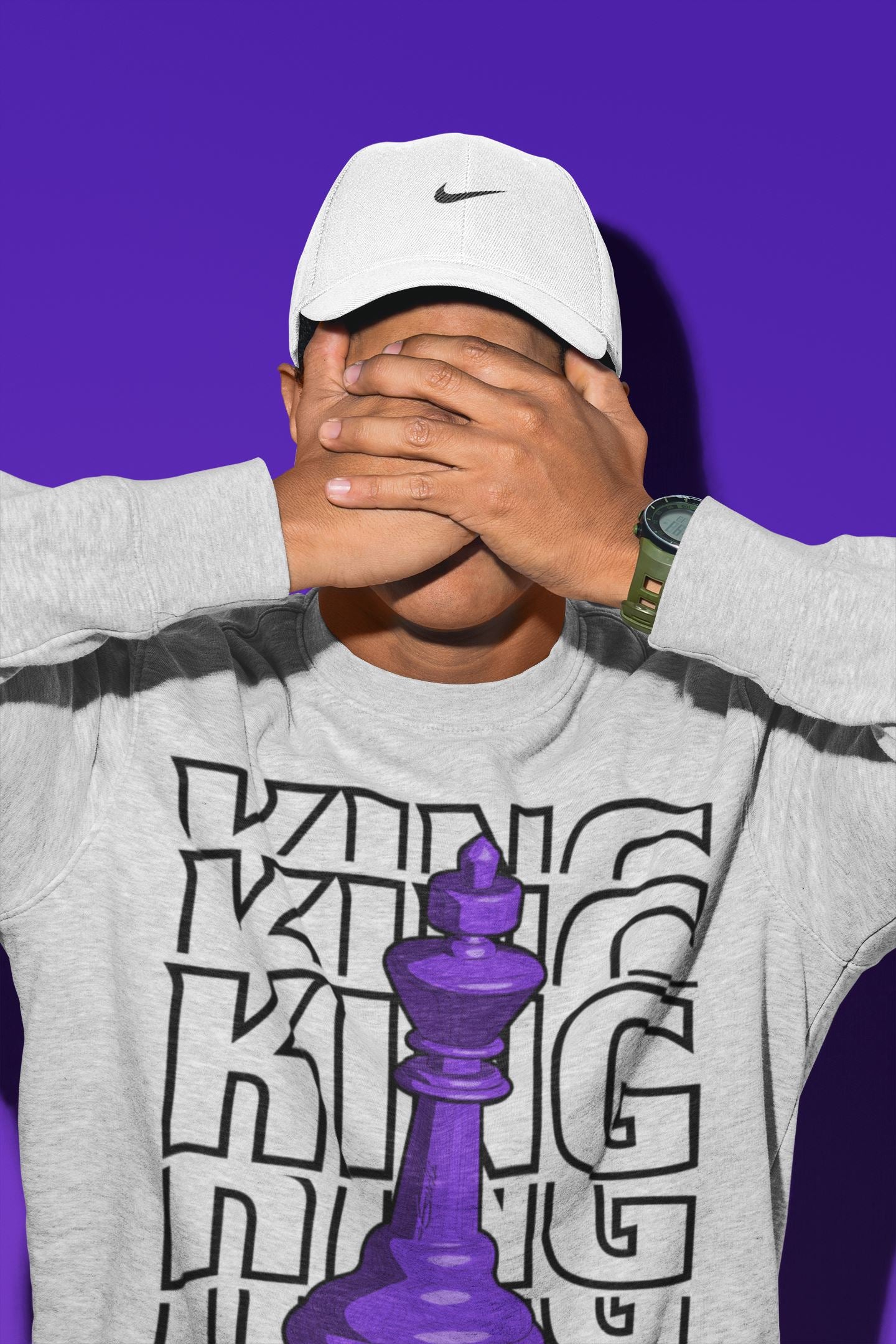 King Unisex Tops - Air Jordan 13 Court Purple