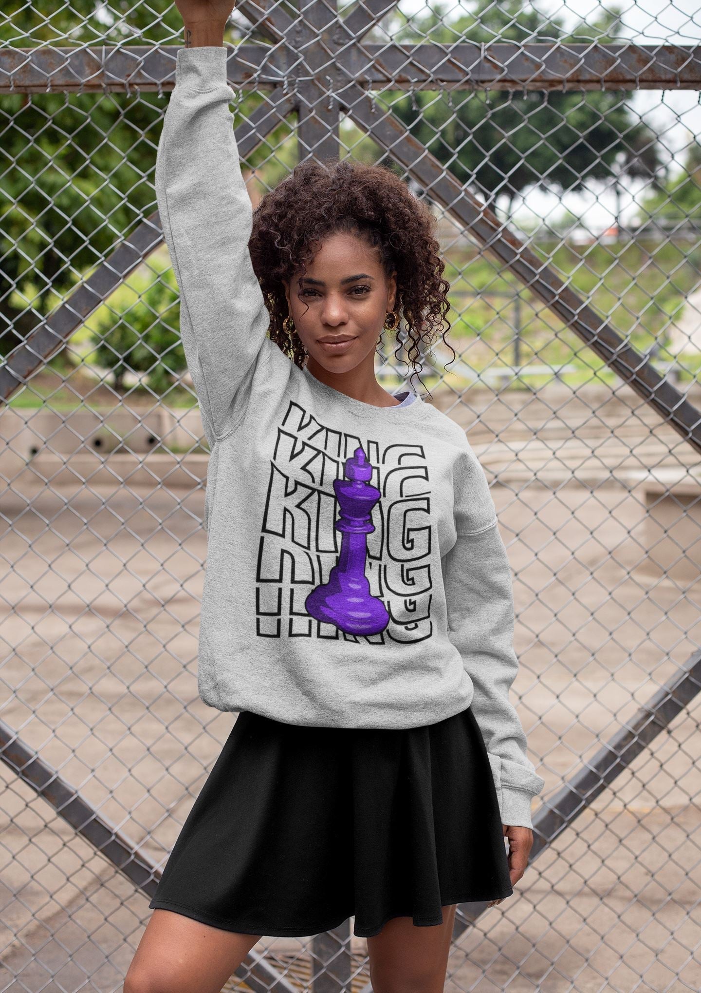 King Unisex Tops - Air Jordan 13 Court Purple