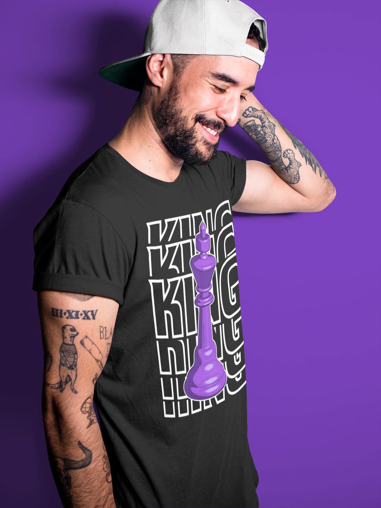 King Unisex Tops - Air Jordan 13 Court Purple