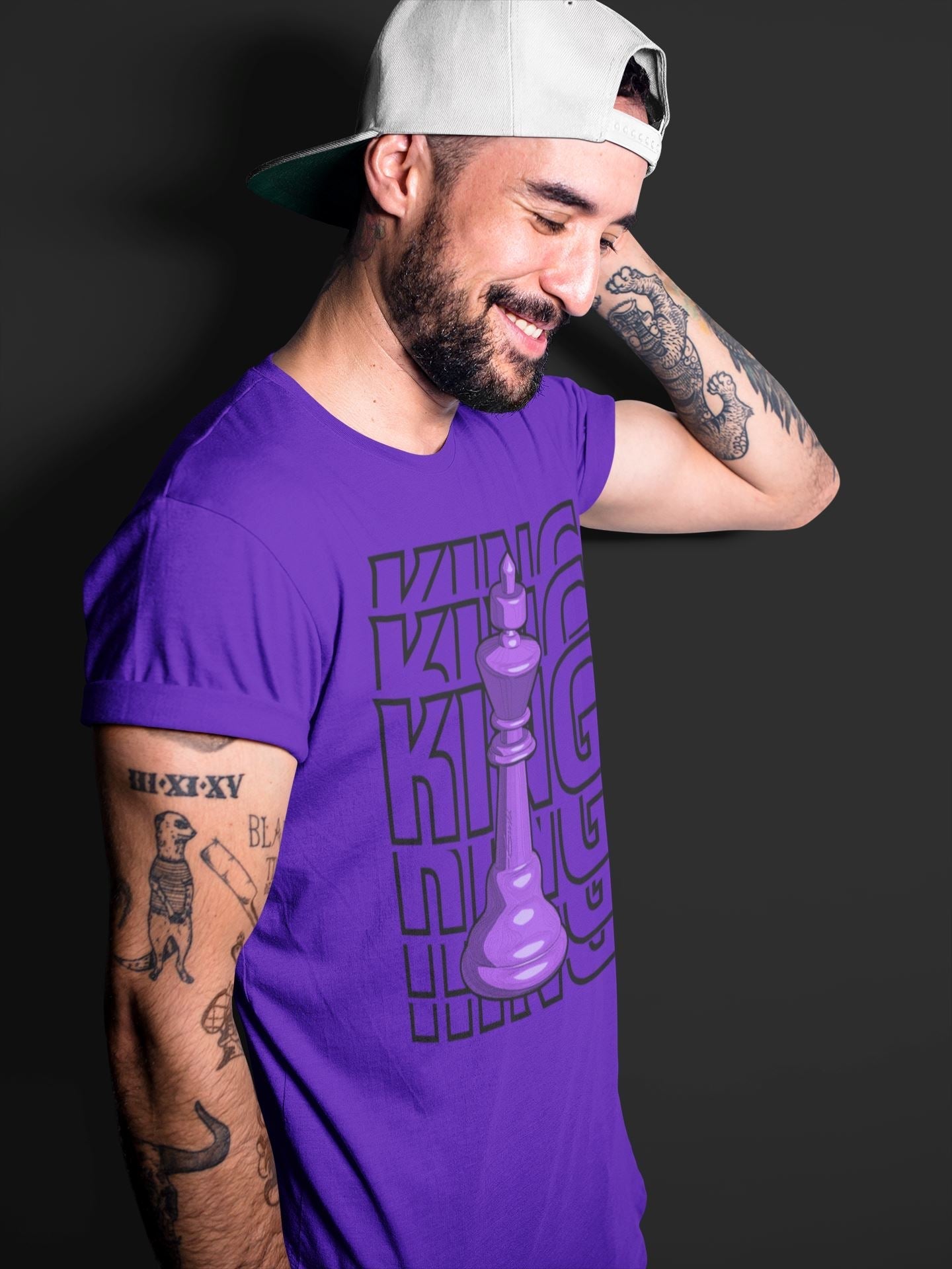 King Unisex Tops - Air Jordan 13 Court Purple