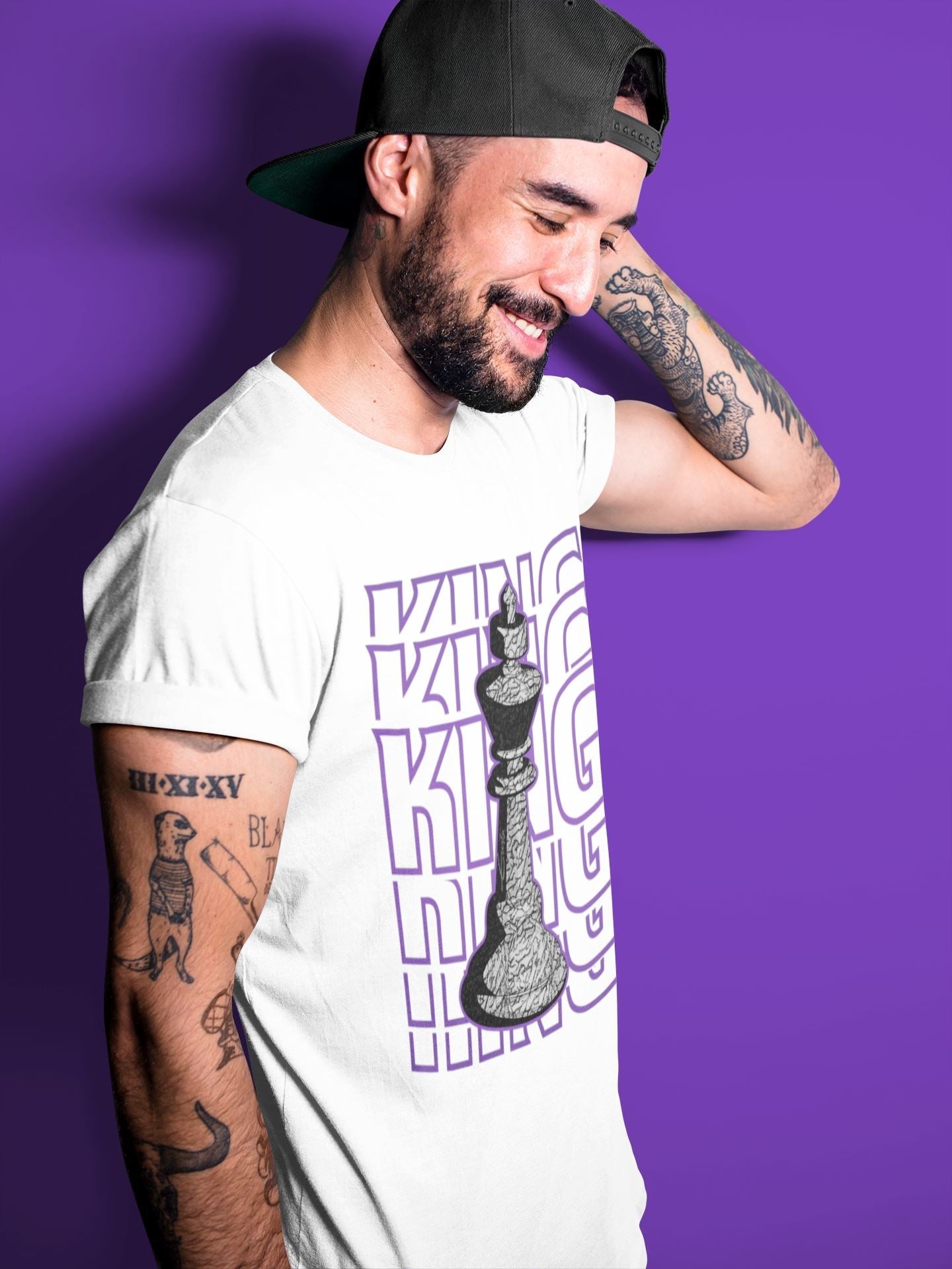 King Unisex Tops - Air Jordan 3 Dark Iris
