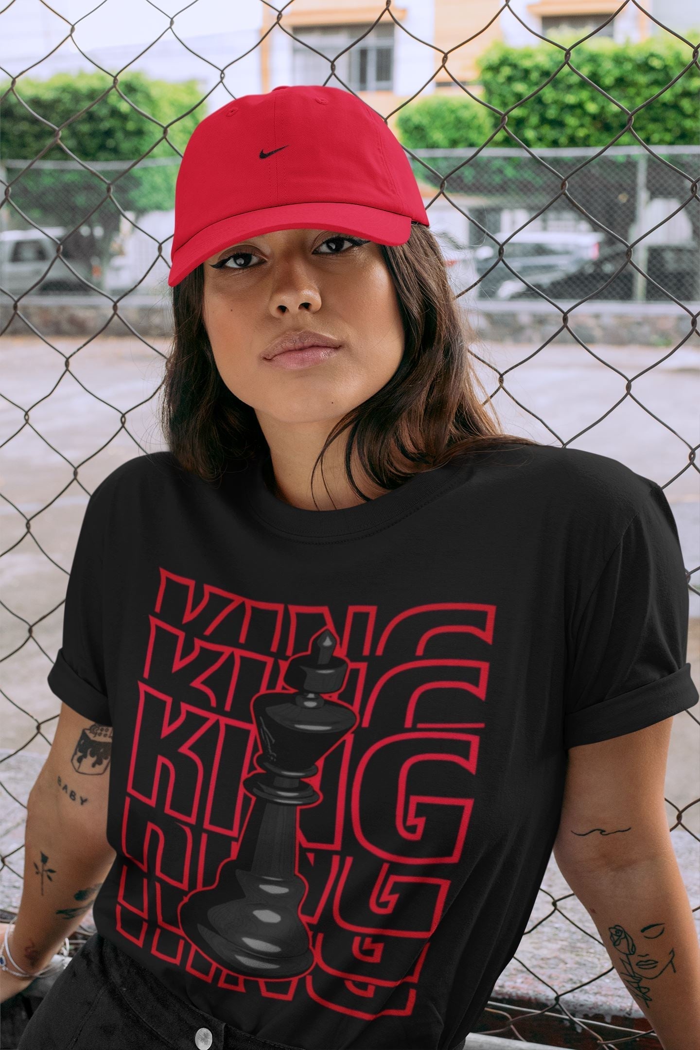 King Unisex Tops - Air Jordan 4 Red Thunder