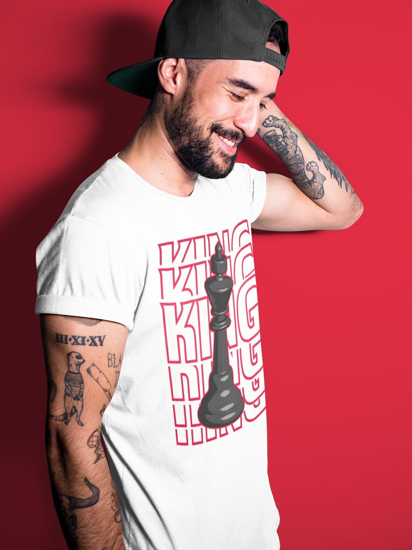 King Unisex Tops - Air Jordan 4 Red Thunder