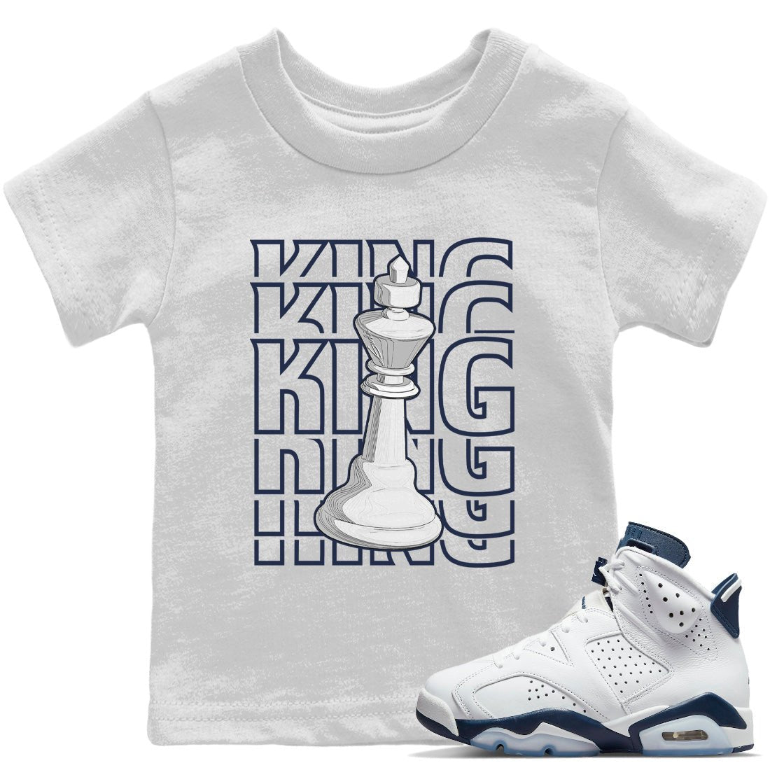 King Kids Tops - Air Jordan 6 Midnight Navy