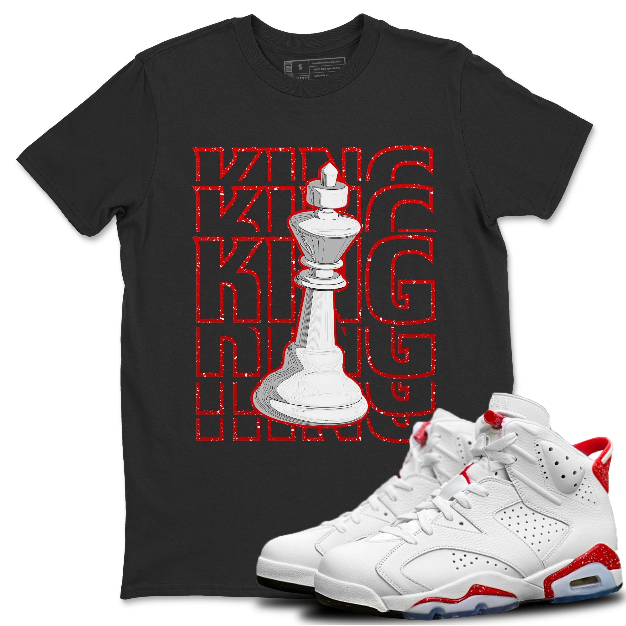 King Unisex Tops - Air Jordan 6 Red Velvet Cookies